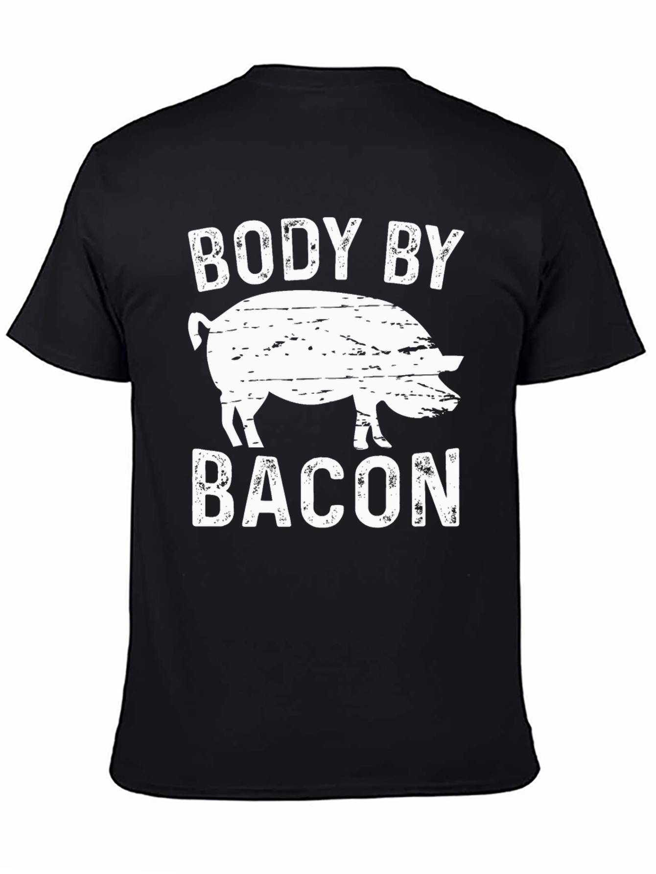 Body by Bacon Funny Pig Graphic T-Shirt