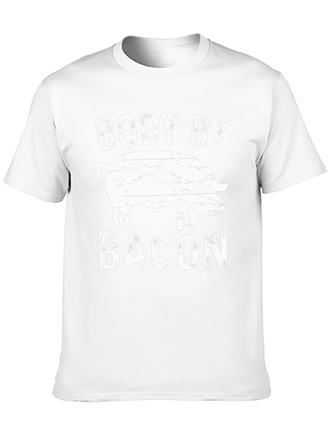 Body by Bacon Funny Pig Graphic T-Shirt