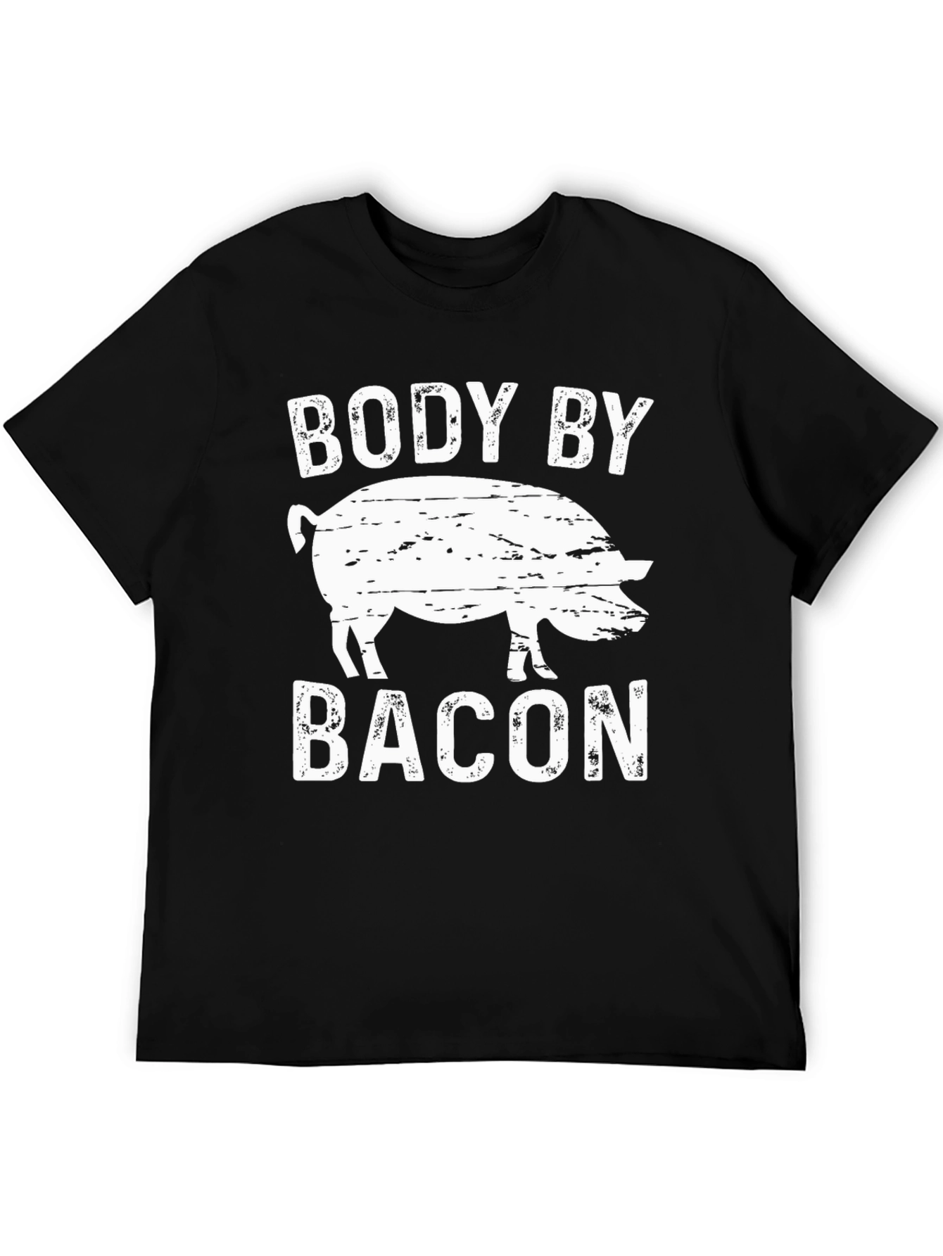 Body by Bacon Funny Pig Graphic T-Shirt