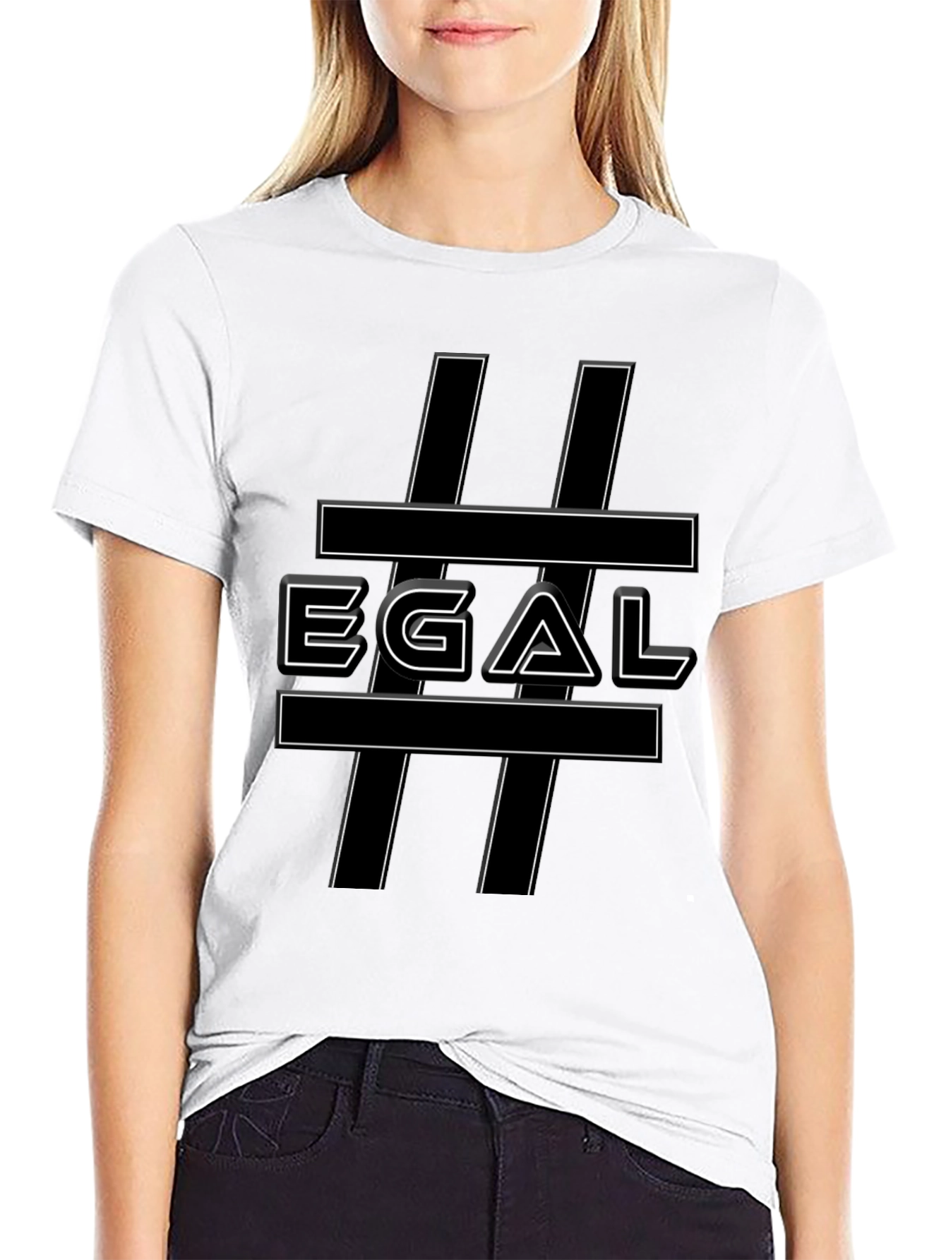 EGAL Graphic Tee - Black Casual T-Shirt