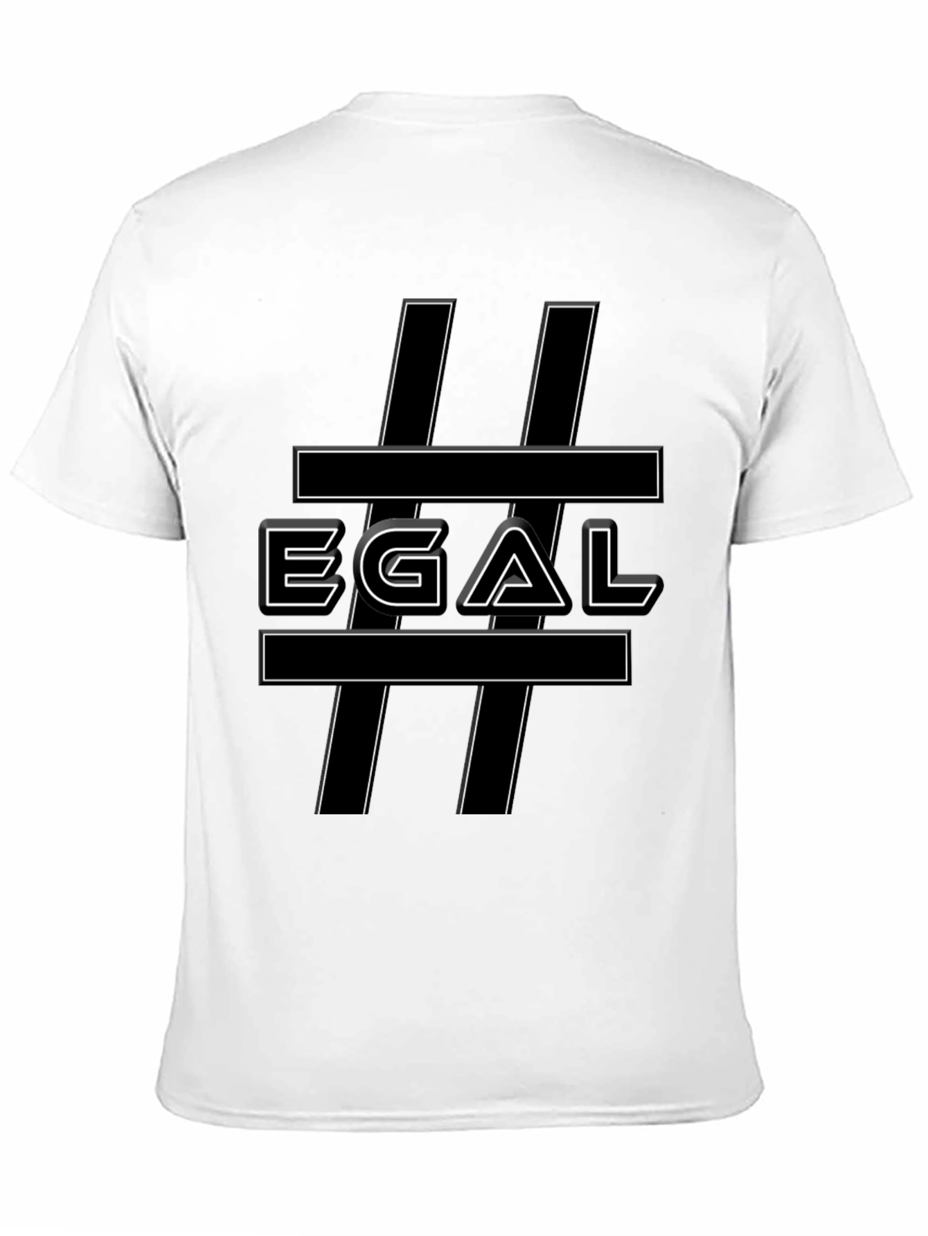 EGAL Graphic Tee - Black Casual T-Shirt