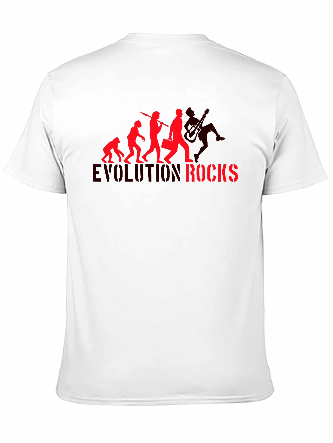 Evolution Rocks Graphic T-Shirt - Black Cotton Tee