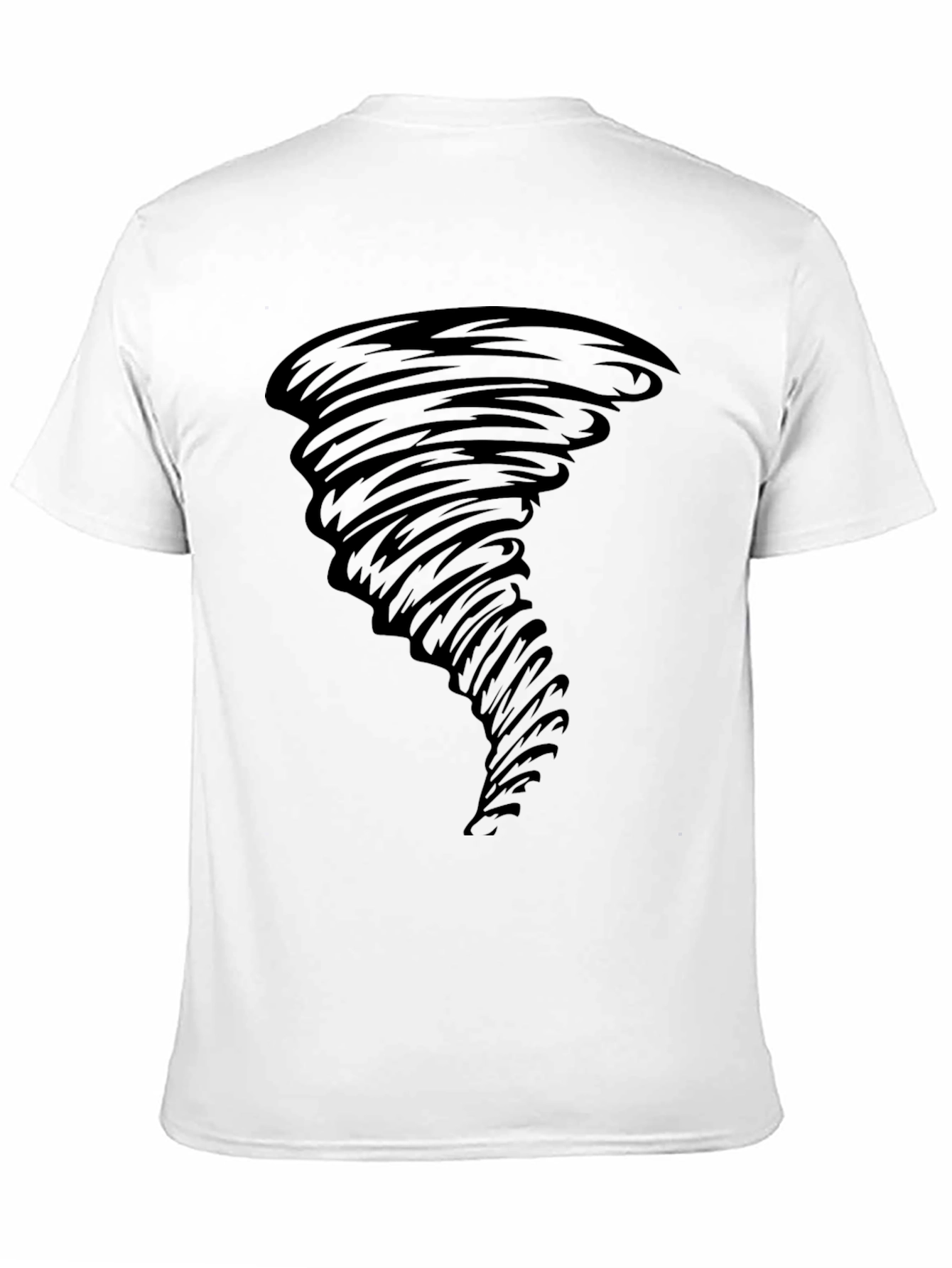 Tornado Graphic T-Shirt - Black Cotton Tee