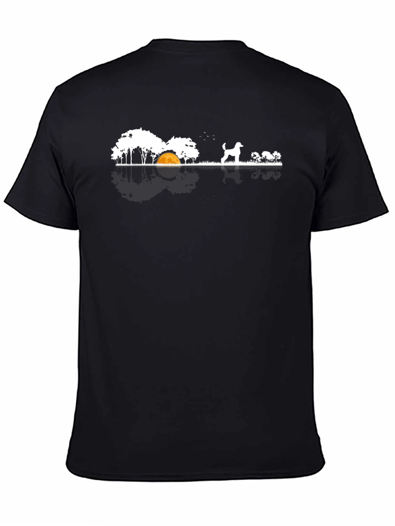 Dog Landscape Graphic Tee - Black