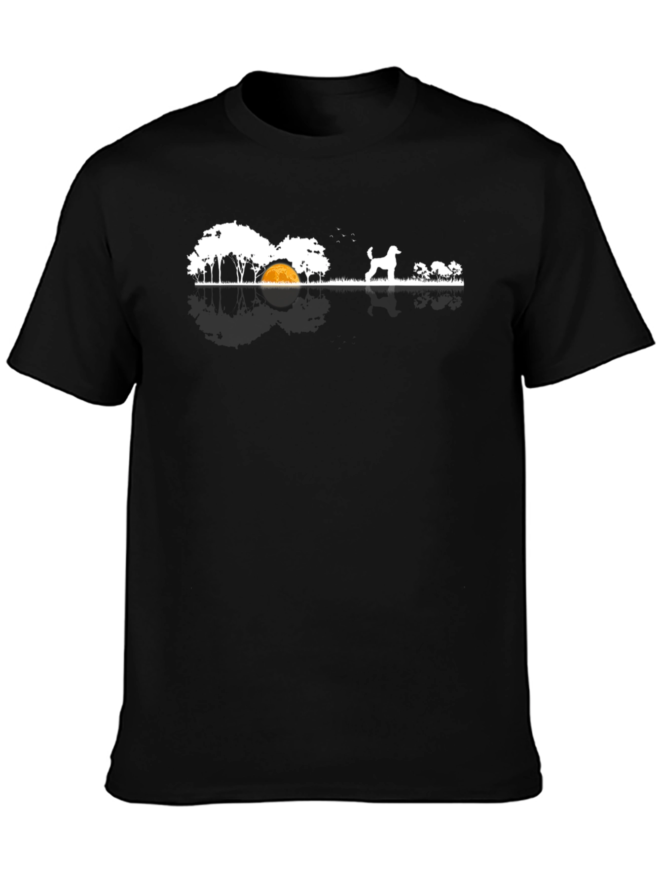Dog Landscape Graphic Tee - Black