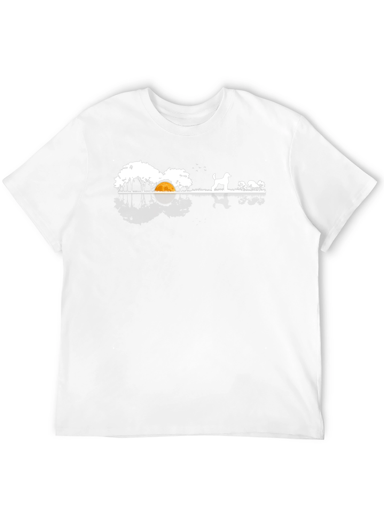 Dog Landscape Graphic Tee - Black