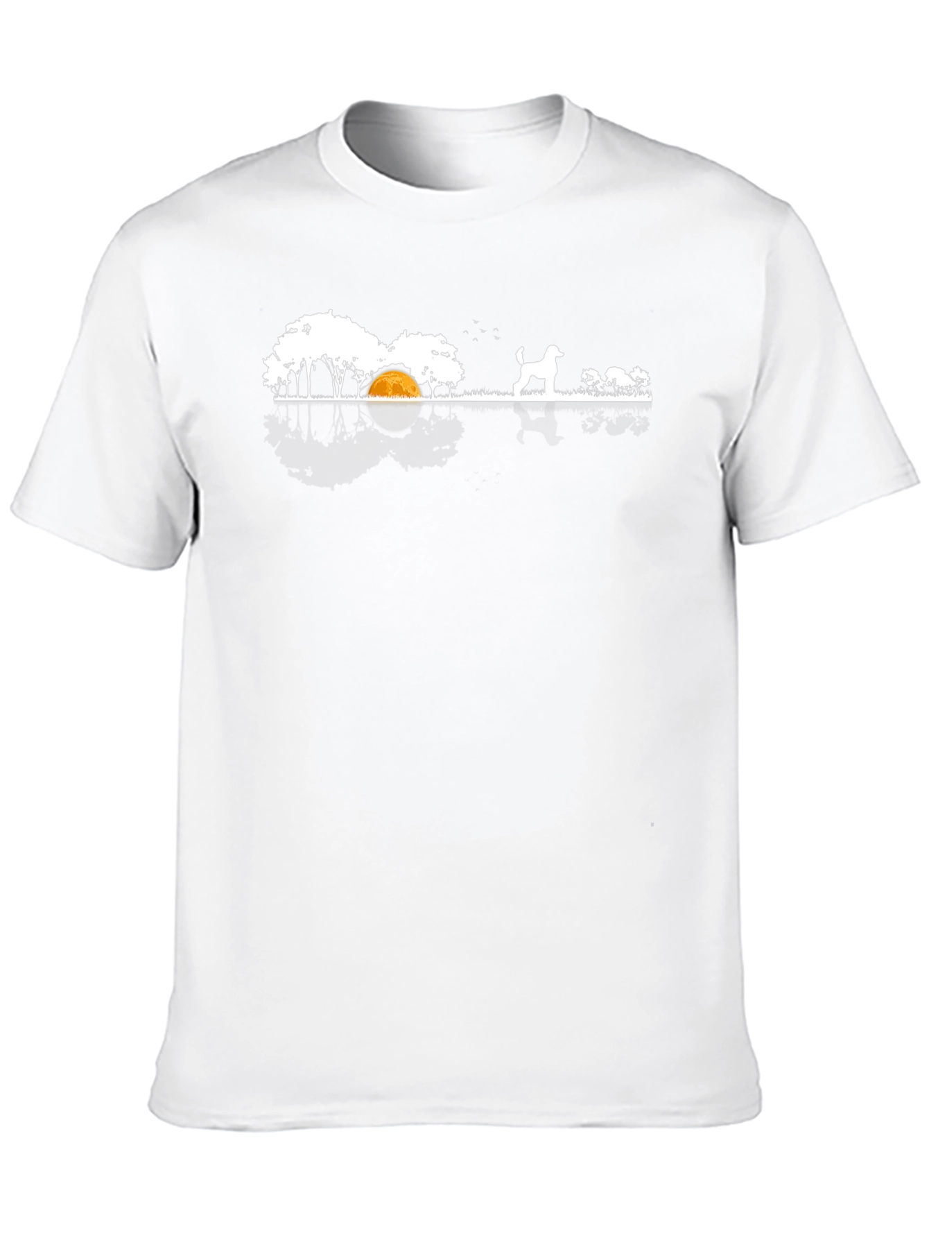 Dog Landscape Graphic Tee - Black