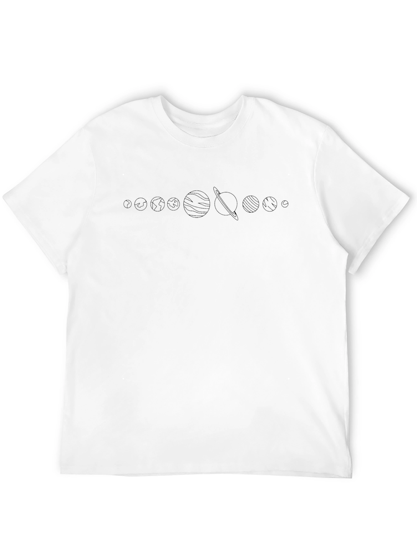 Planets Graphic T-Shirt - Mens Black Tee