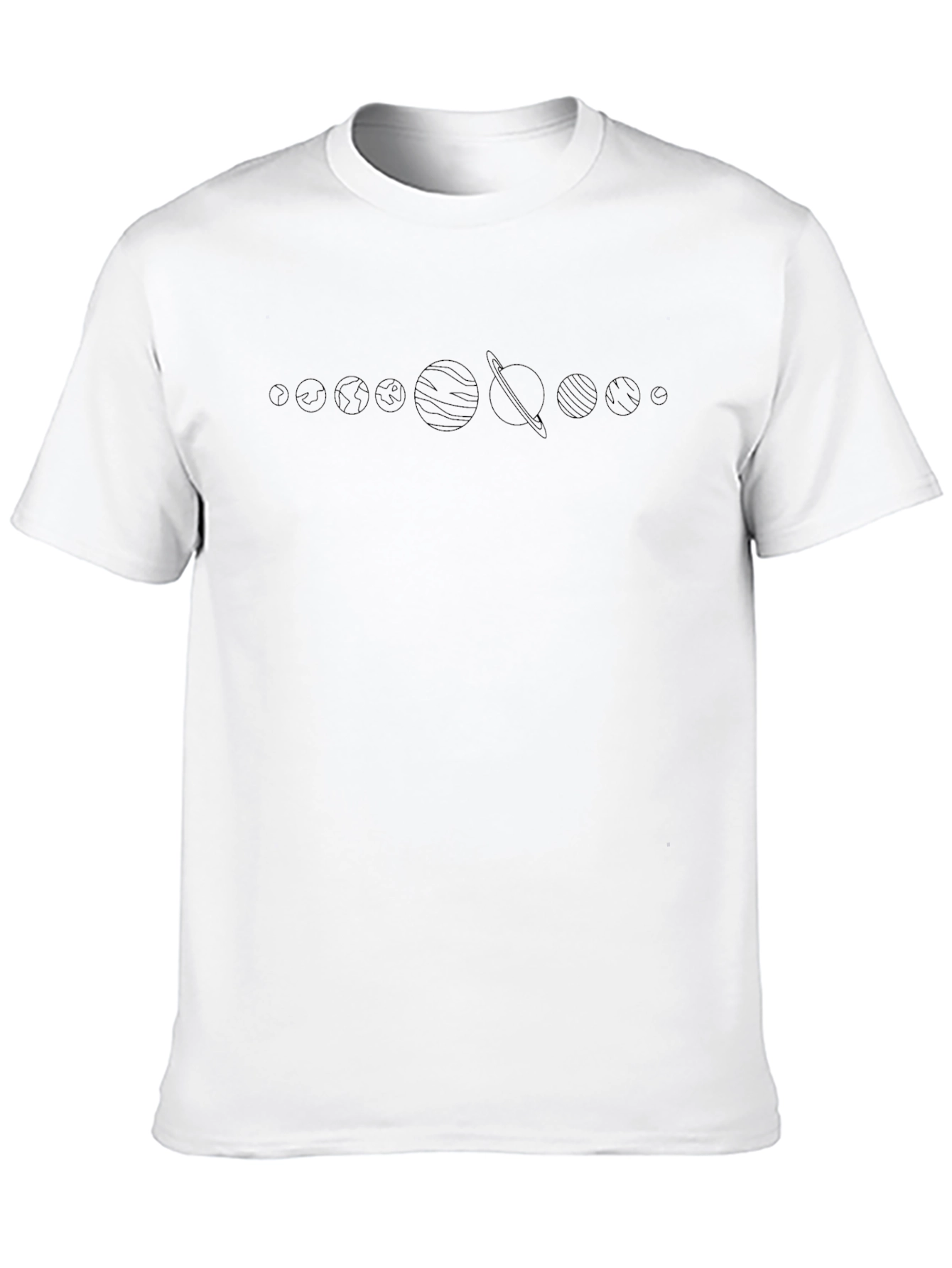 Planets Graphic T-Shirt - Mens Black Tee