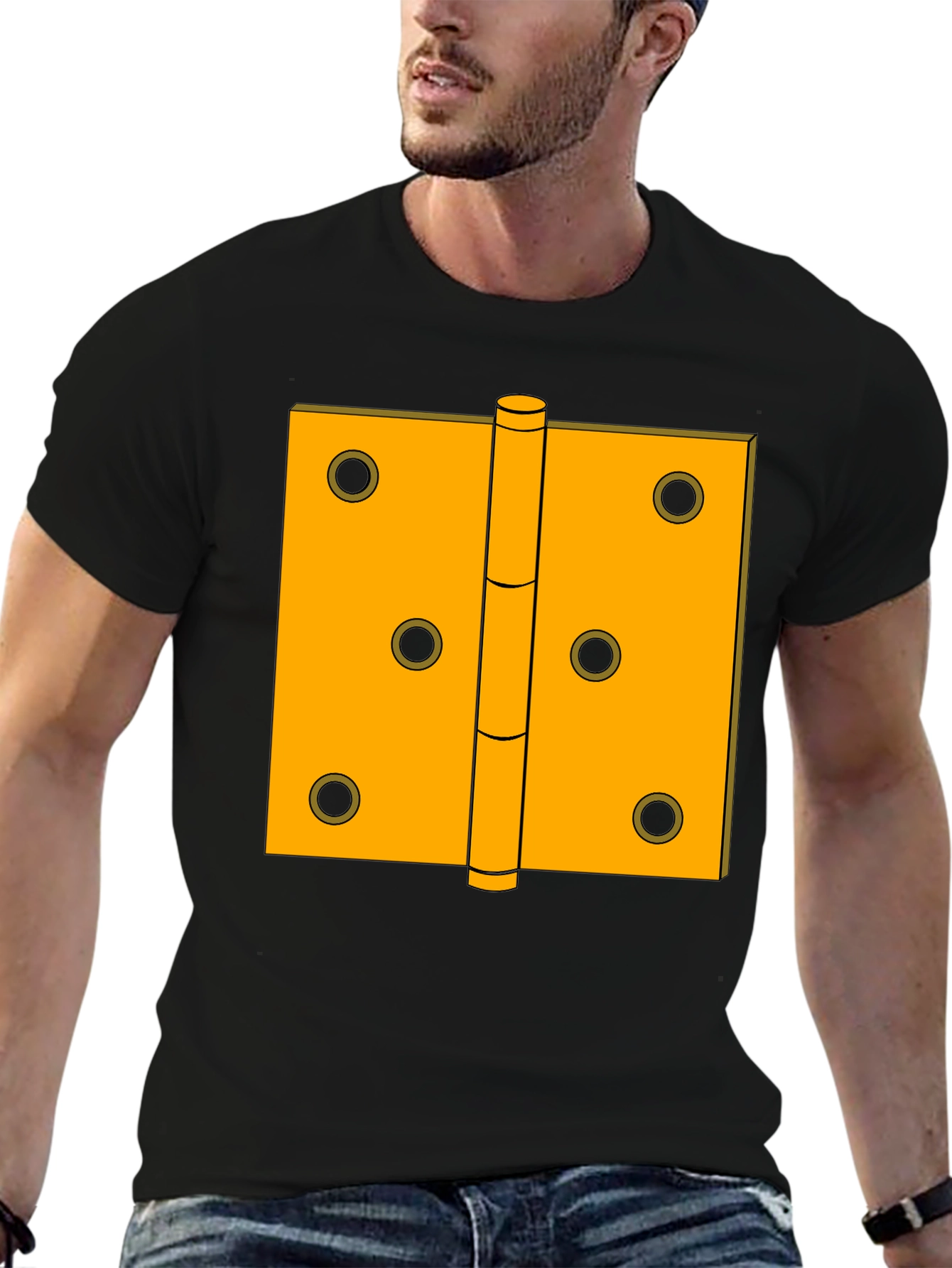 Hinge Graphic Tee - Novelty Construction T-Shirt