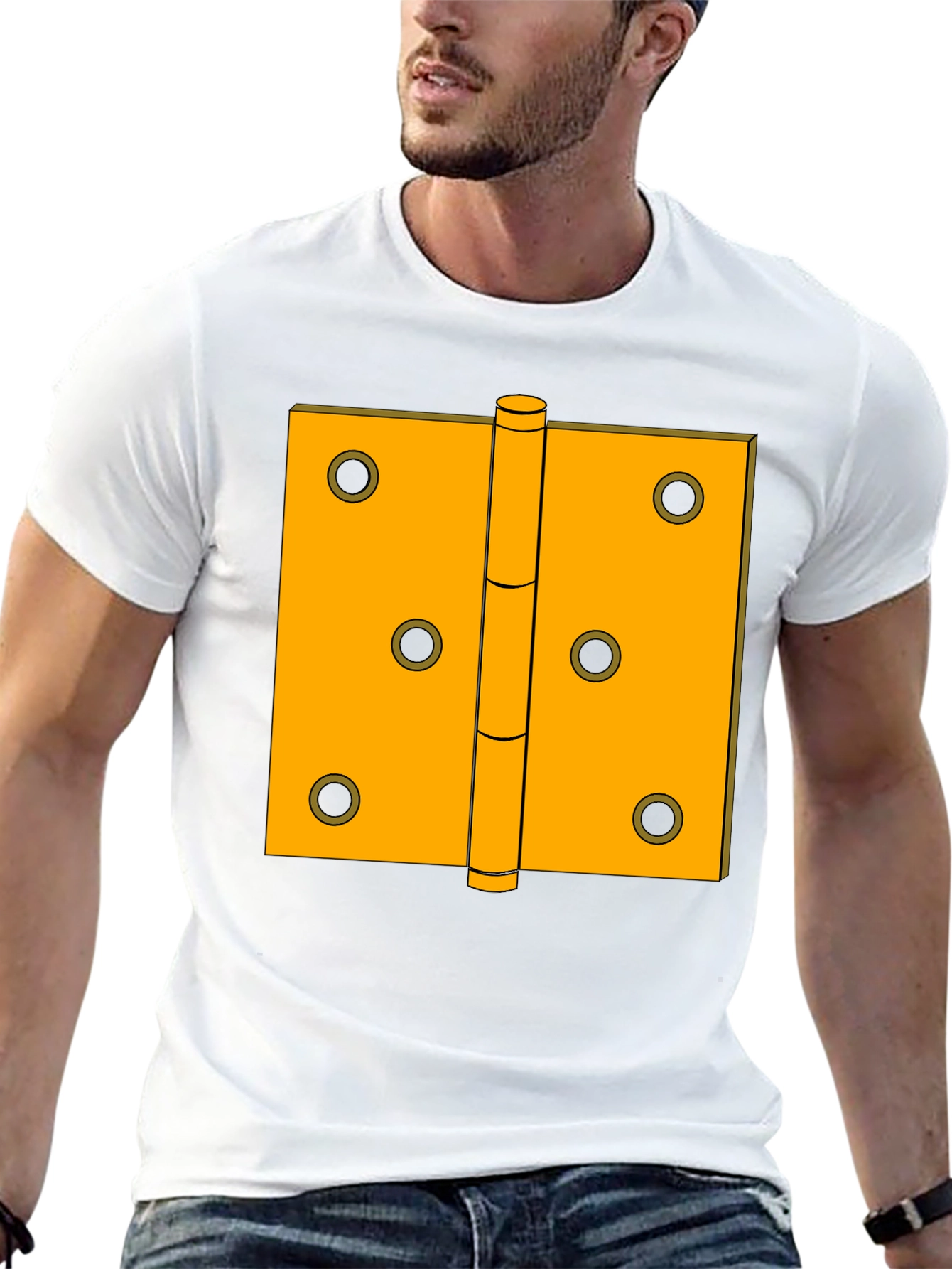 Hinge Graphic Tee - Novelty Construction T-Shirt