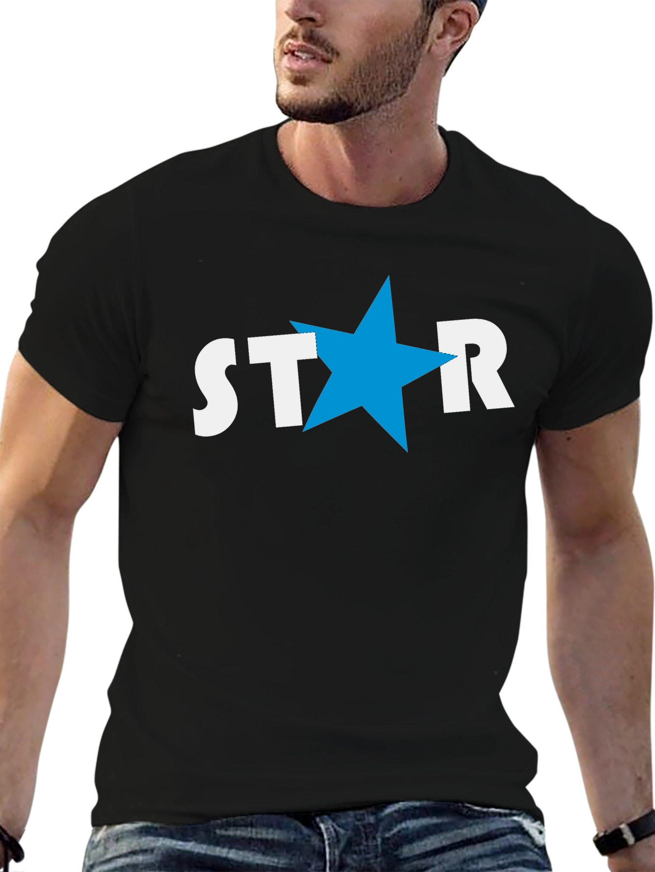 Star Graphic Print T-Shirt - Stylish Casual Tee