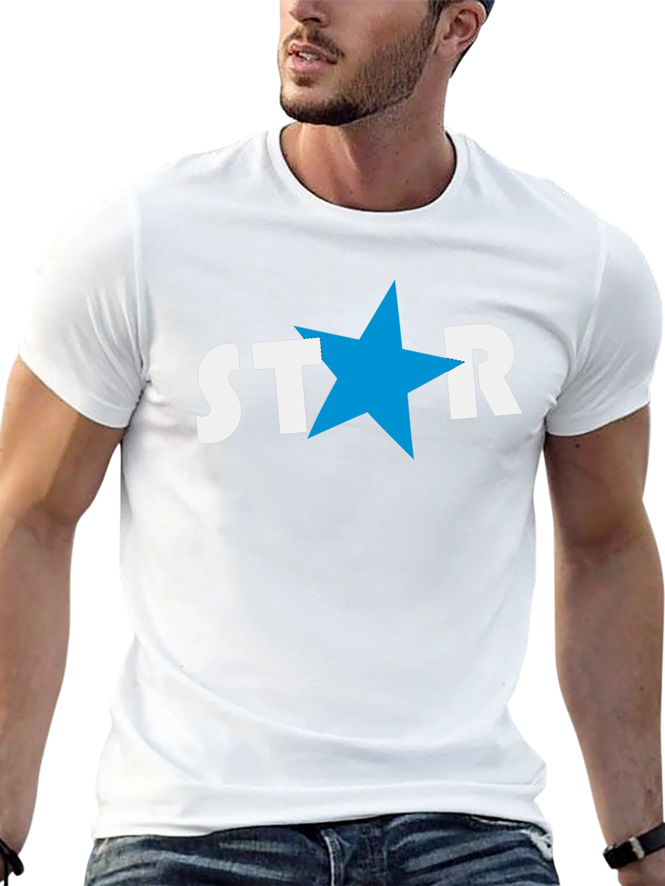 Star Graphic Print T-Shirt - Stylish Casual Tee