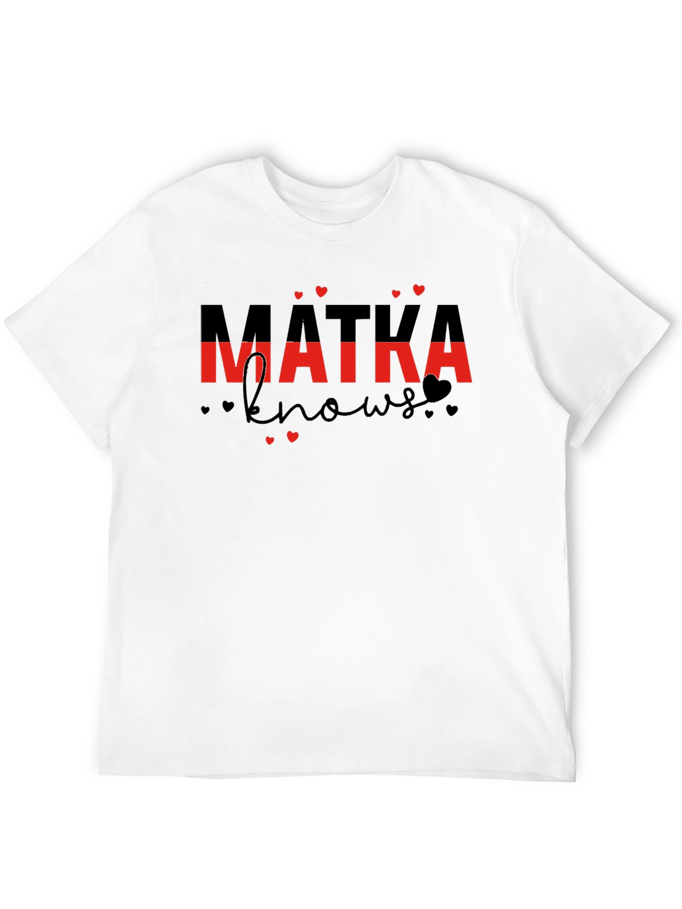 Mama Knows Black Cotton Graphic Tee