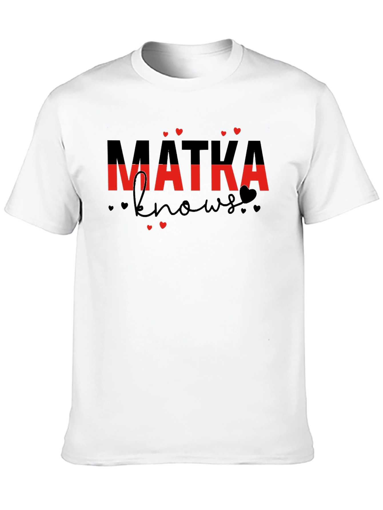 Mama Knows Black Cotton Graphic Tee