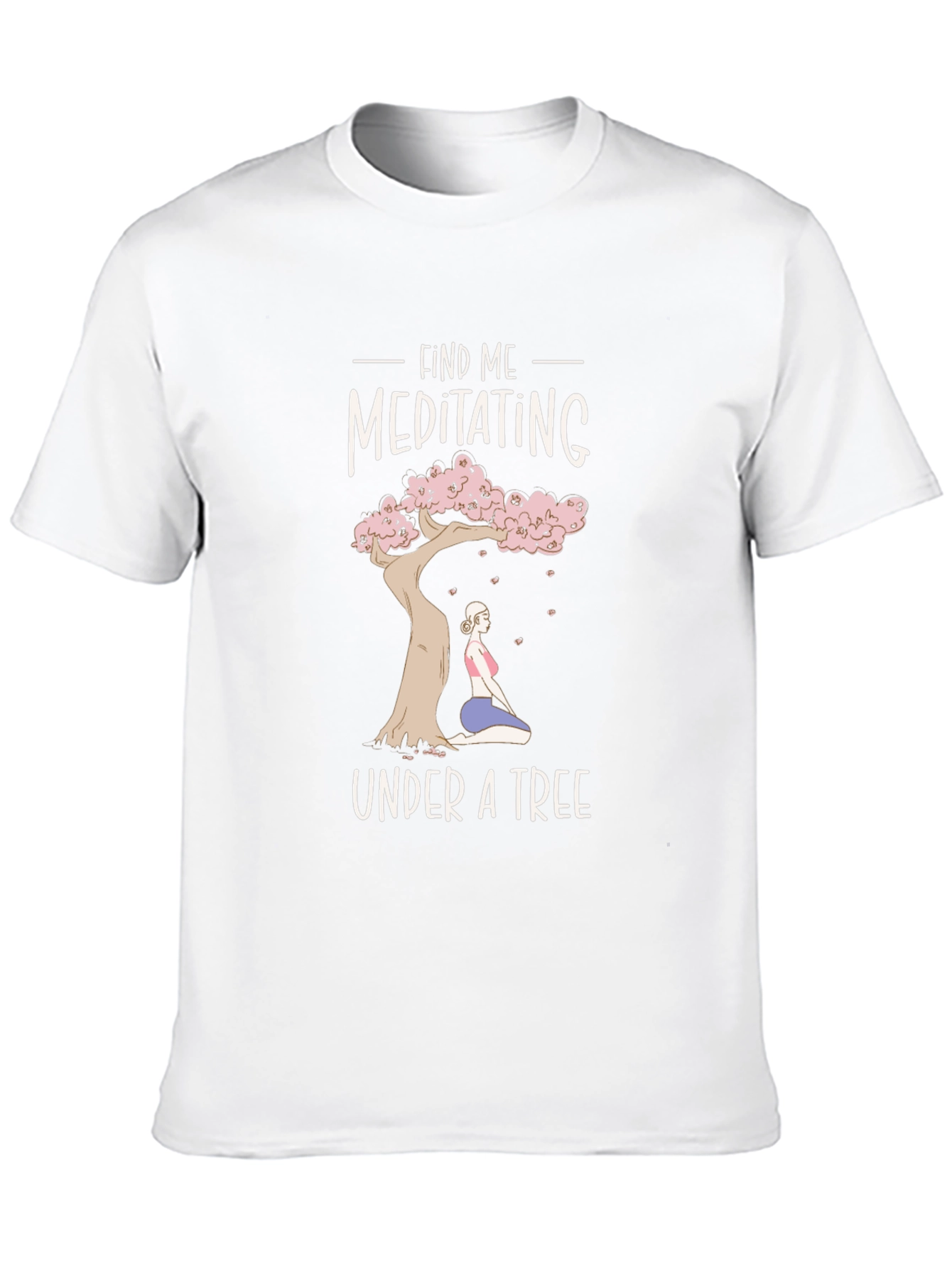 Meditating Under a Tree Graphic T-Shirt