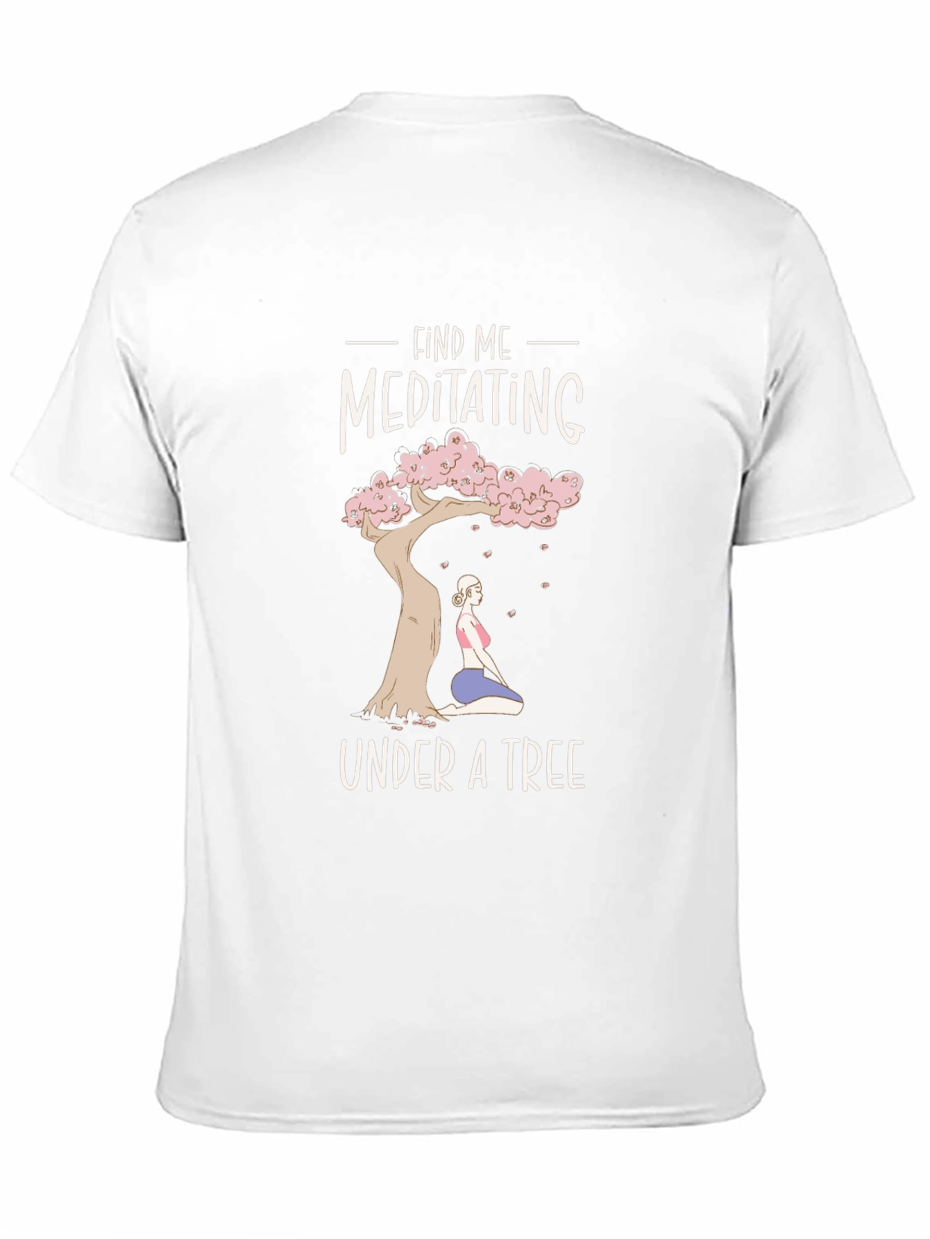 Meditating Under a Tree Graphic T-Shirt