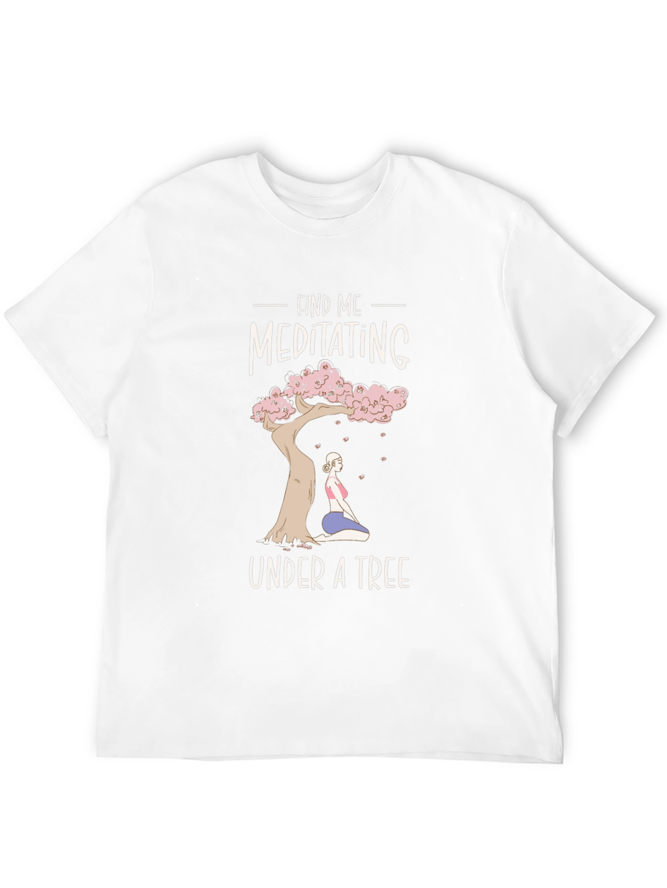 Meditating Under a Tree Graphic T-Shirt