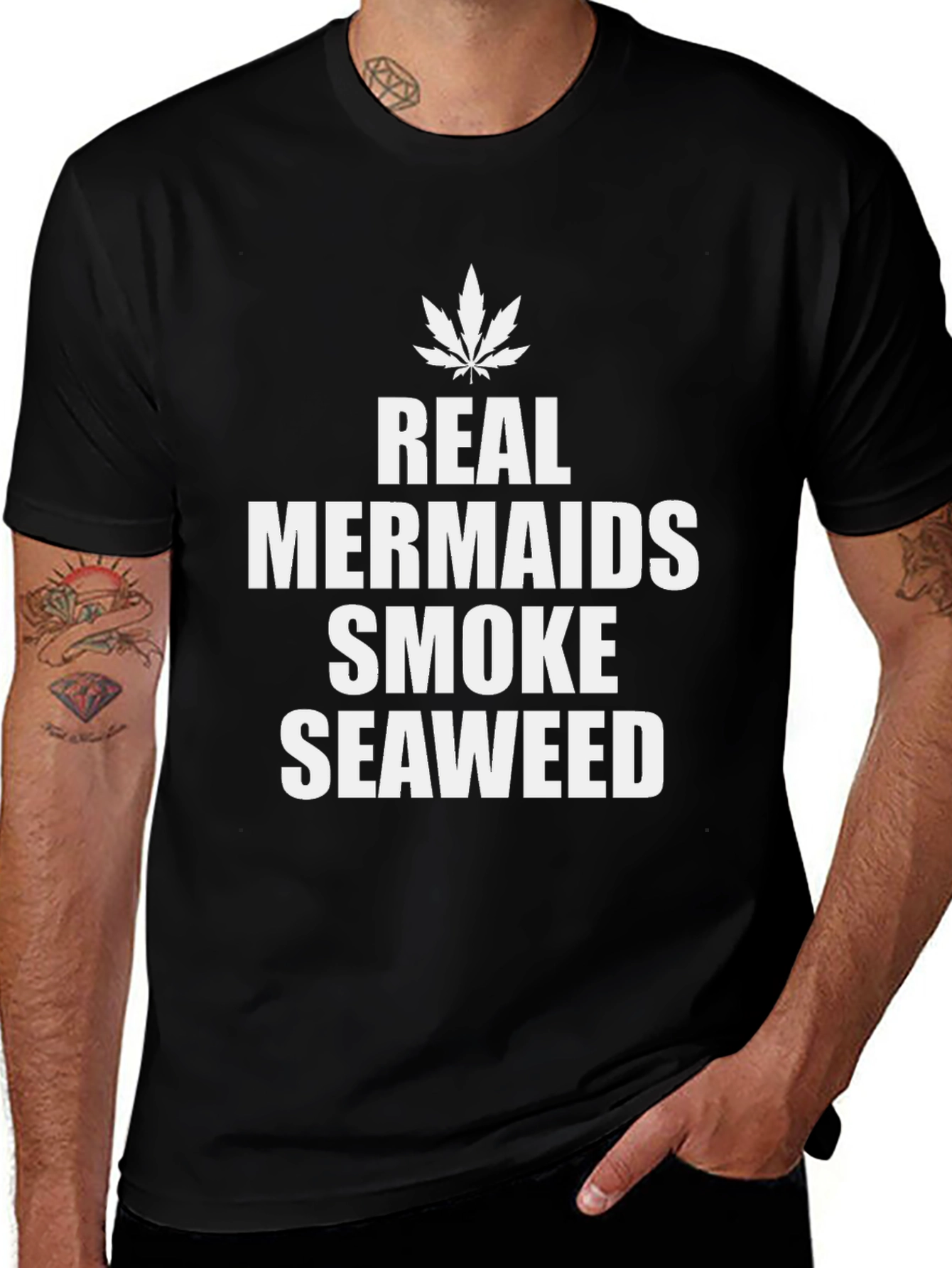 Real Mermaids Smoke Seaweed T-Shirt - Unisex