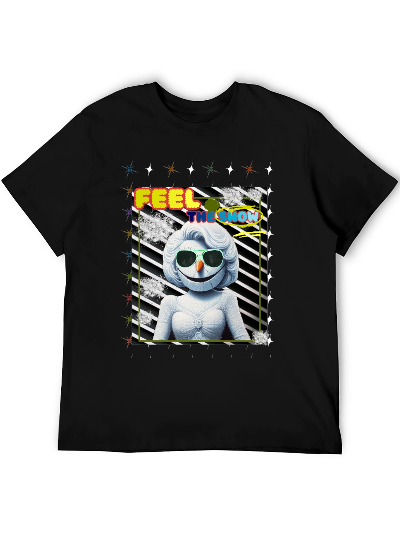 Feel the Snow Funky Graphic Tee