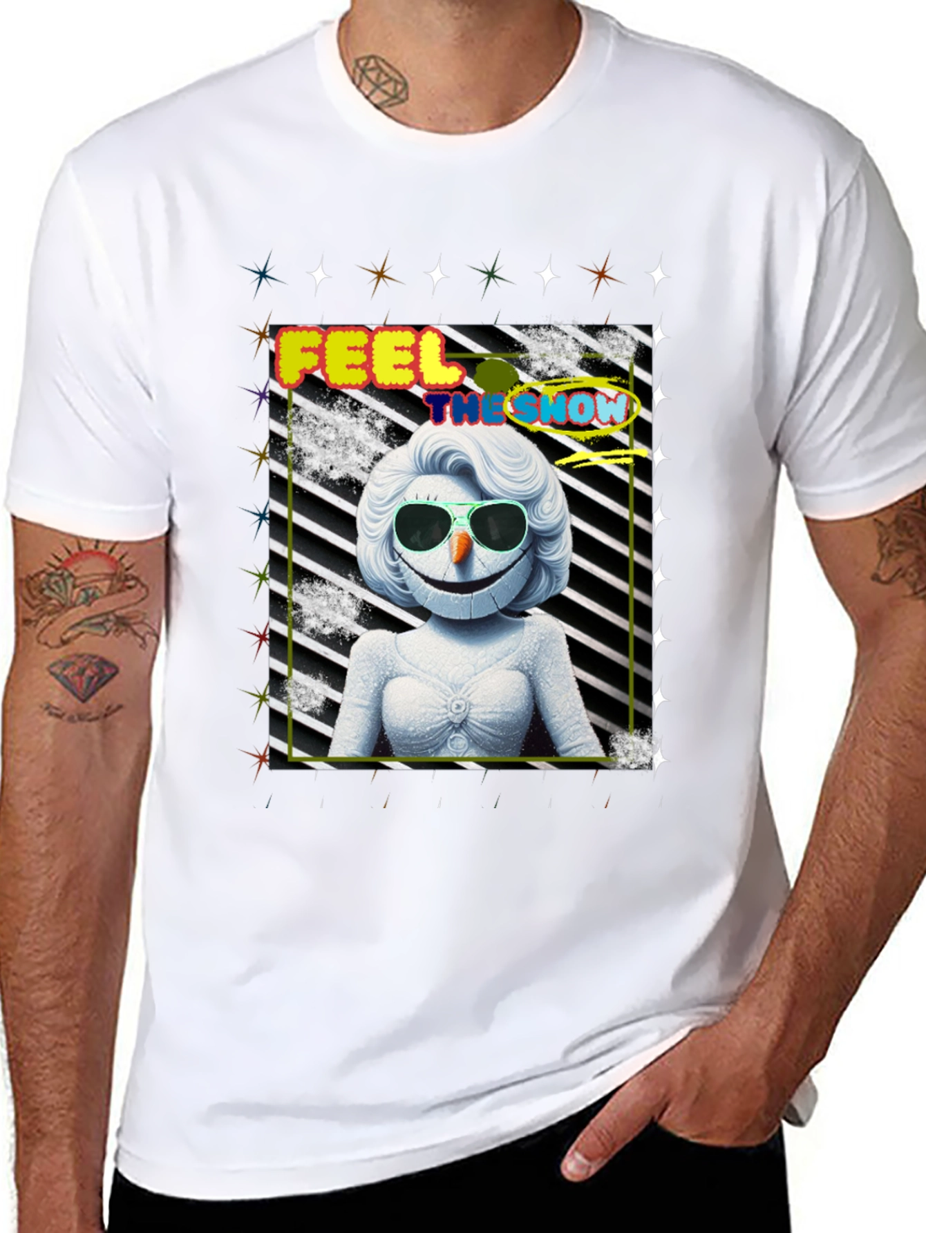Feel the Snow Funky Graphic Tee