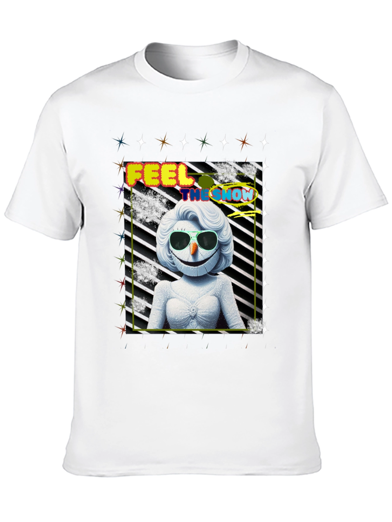 Feel the Snow Funky Graphic Tee