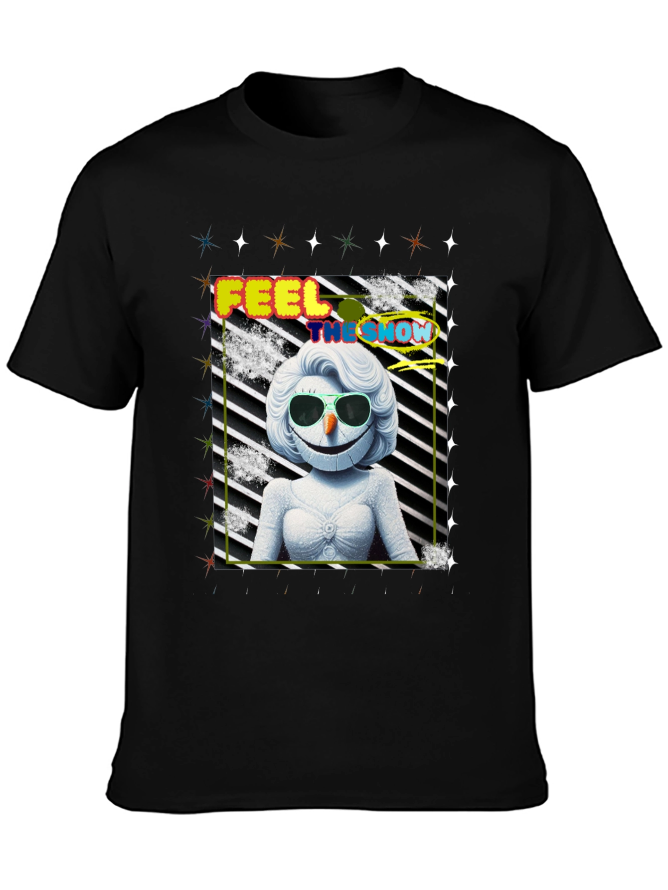 Feel the Snow Funky Graphic Tee