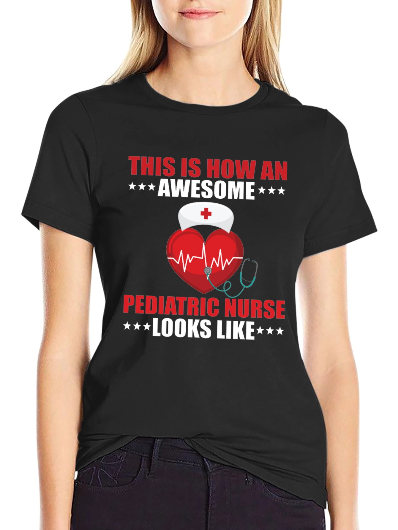 Awesome Pediatric Nurse T-Shirt - Gift Idea