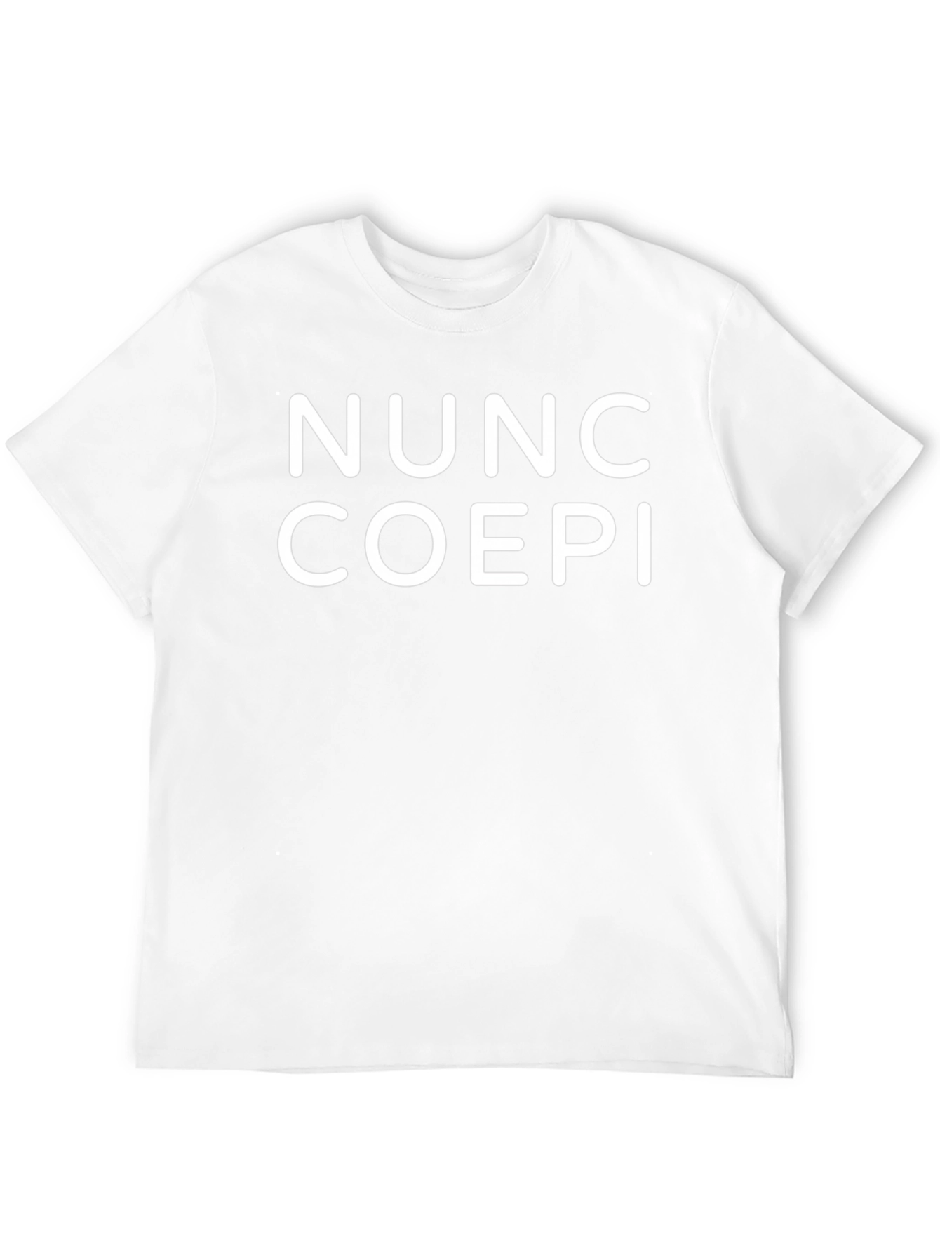 Nunc Coepi T-Shirt - Black Crew Neck Tee