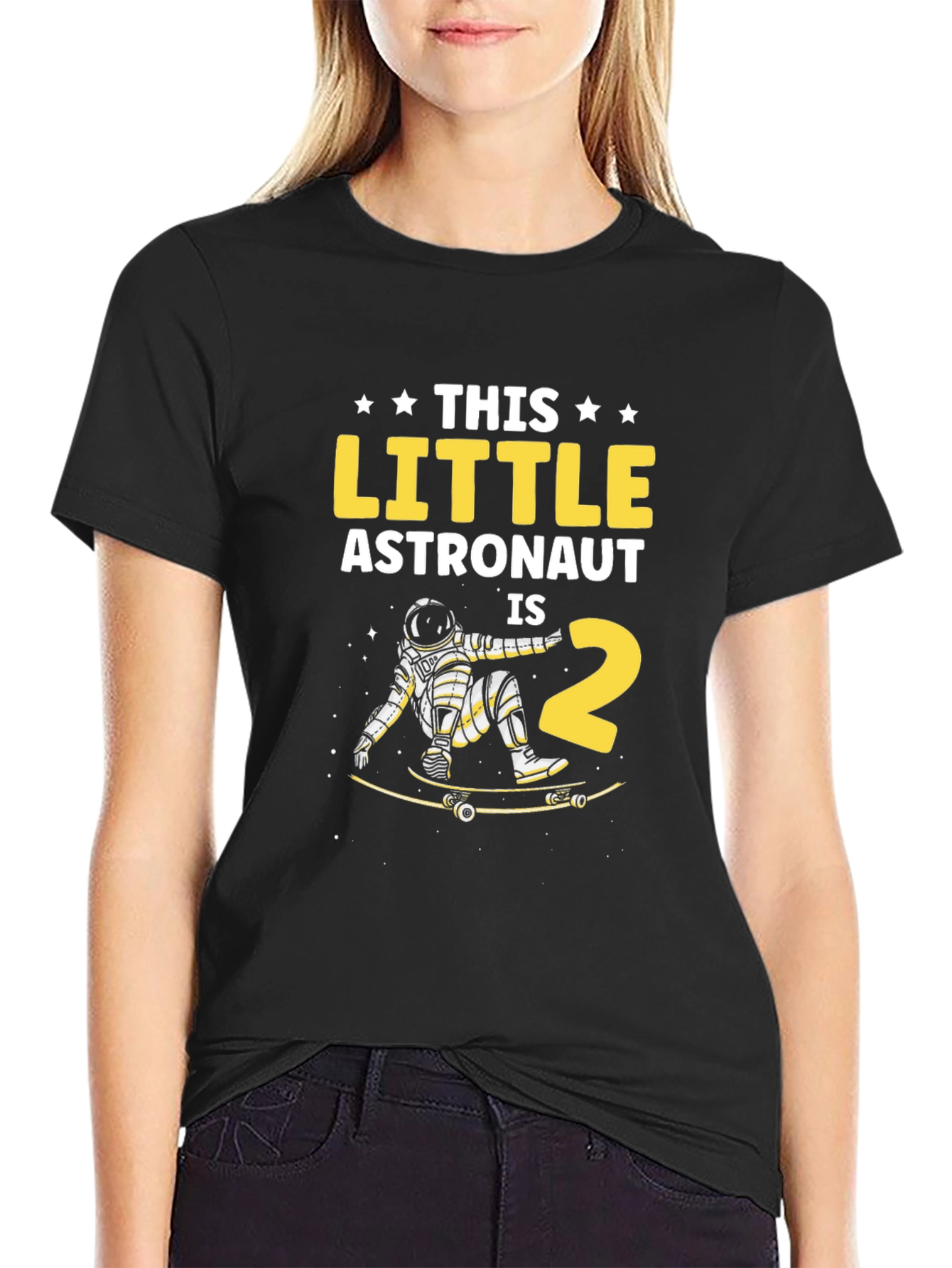 This Little Astronaut is 2 Birthday T-Shirt