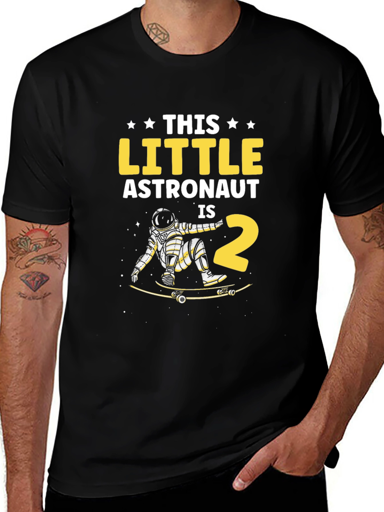 This Little Astronaut is 2 Birthday T-Shirt