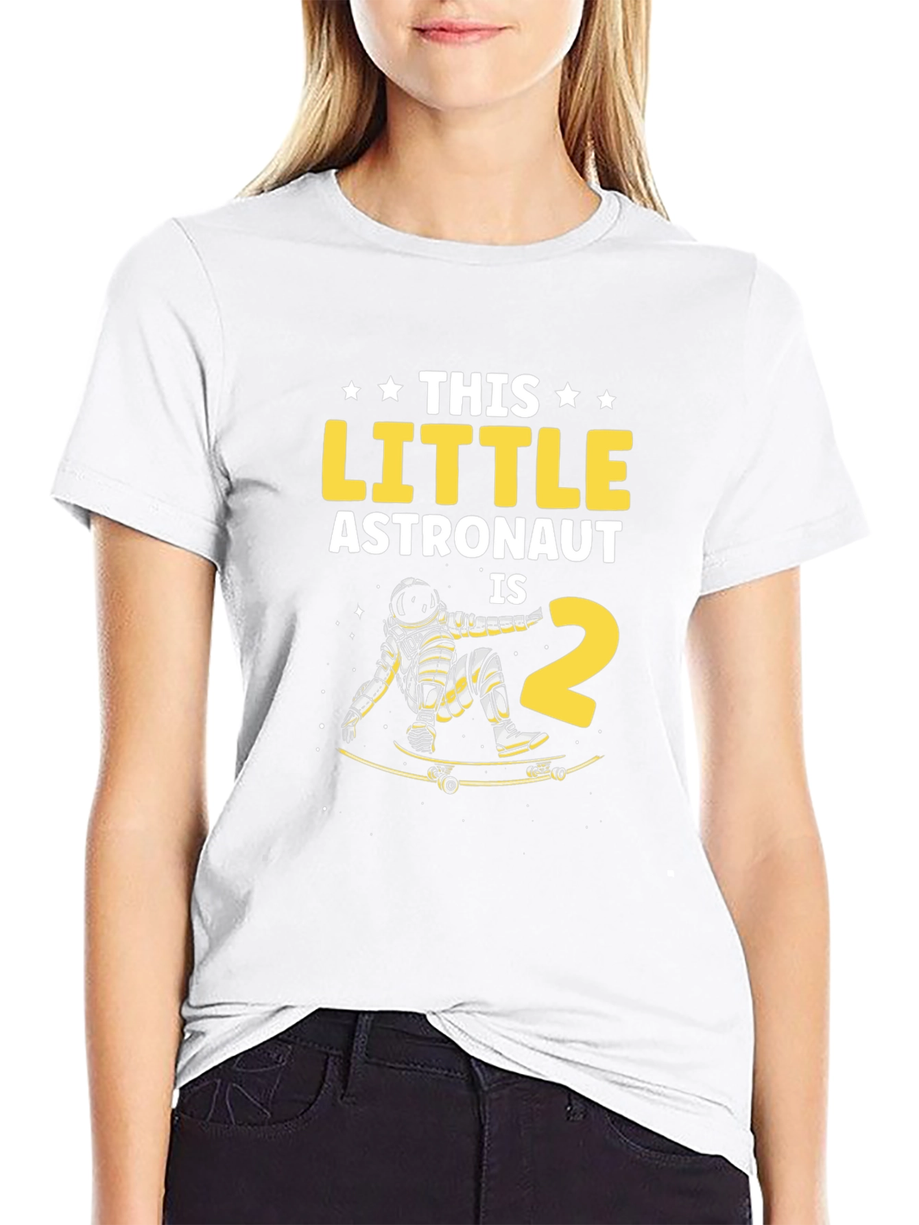 This Little Astronaut is 2 Birthday T-Shirt