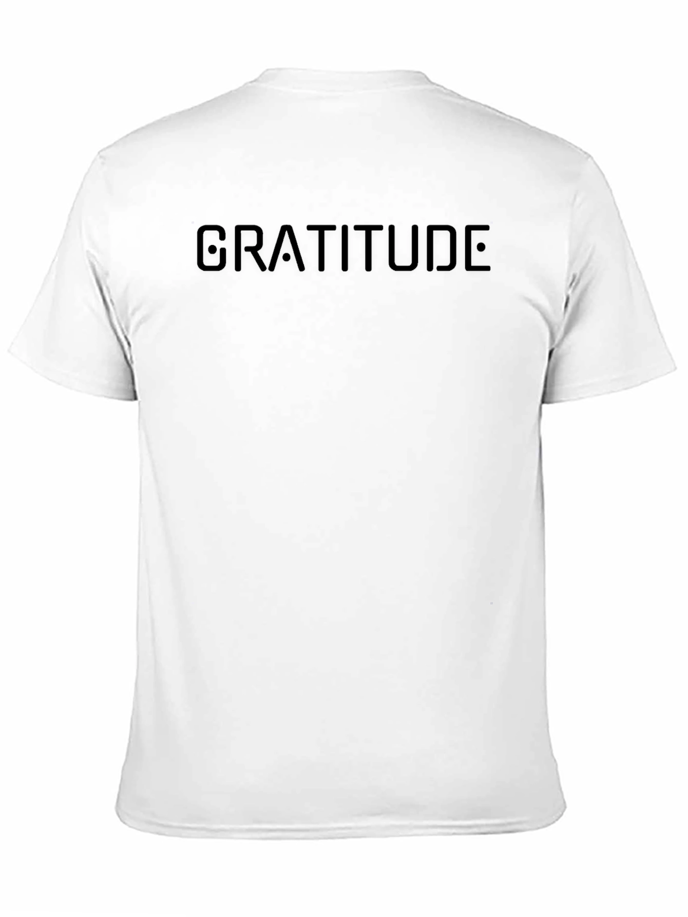 Gratitude Blackout Tee - Minimalist Mens T-Shirt