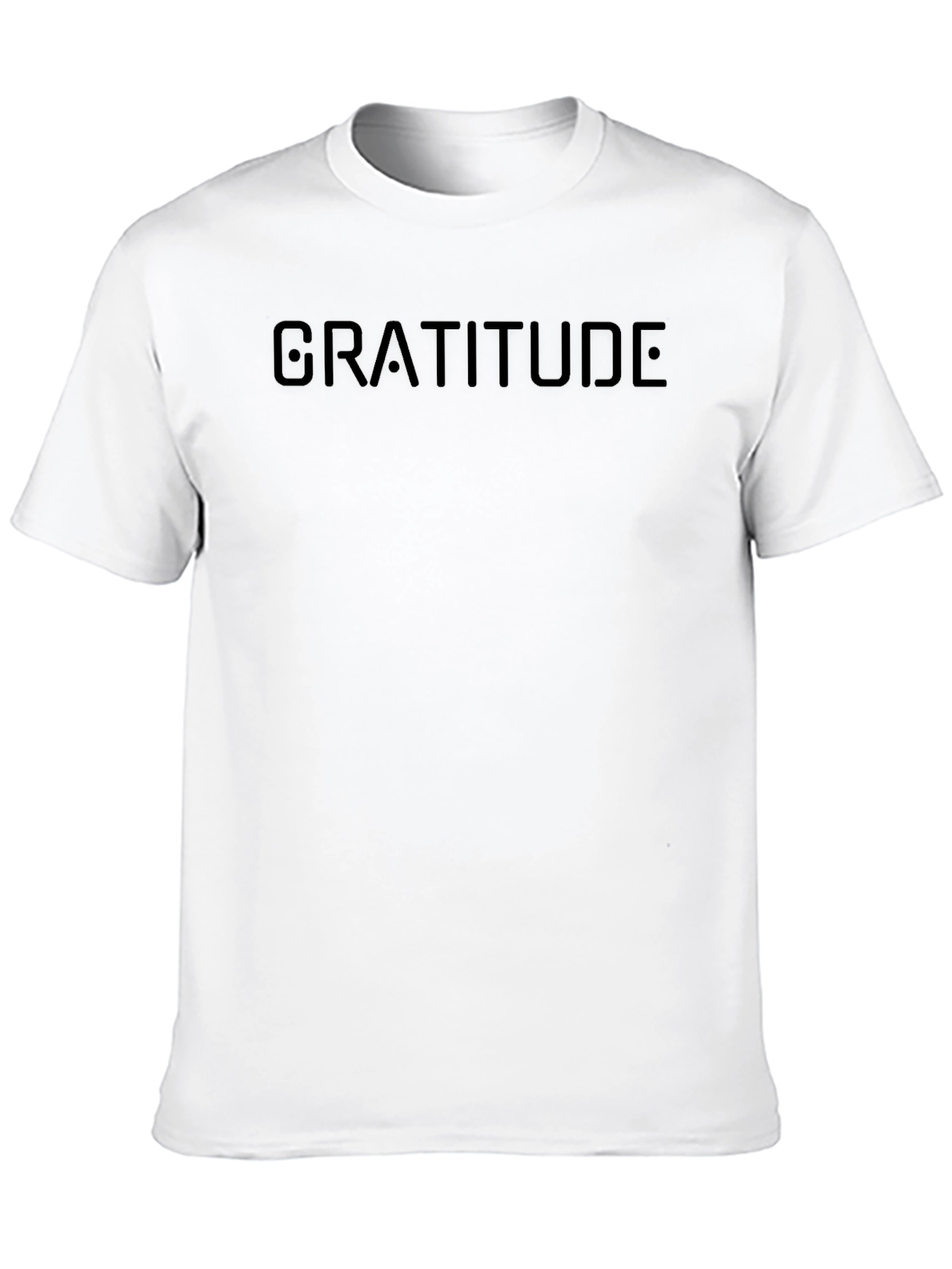 Gratitude Blackout Tee - Minimalist Mens T-Shirt