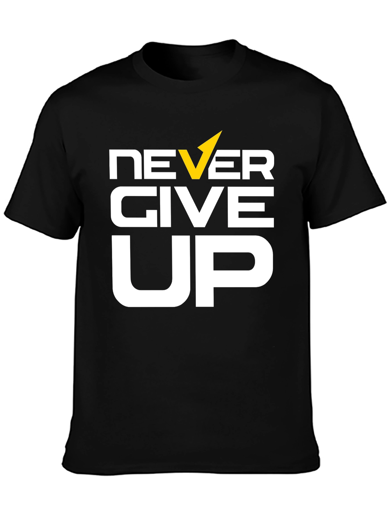 Never Give Up Graphic Tee - Motivational T-Shirt