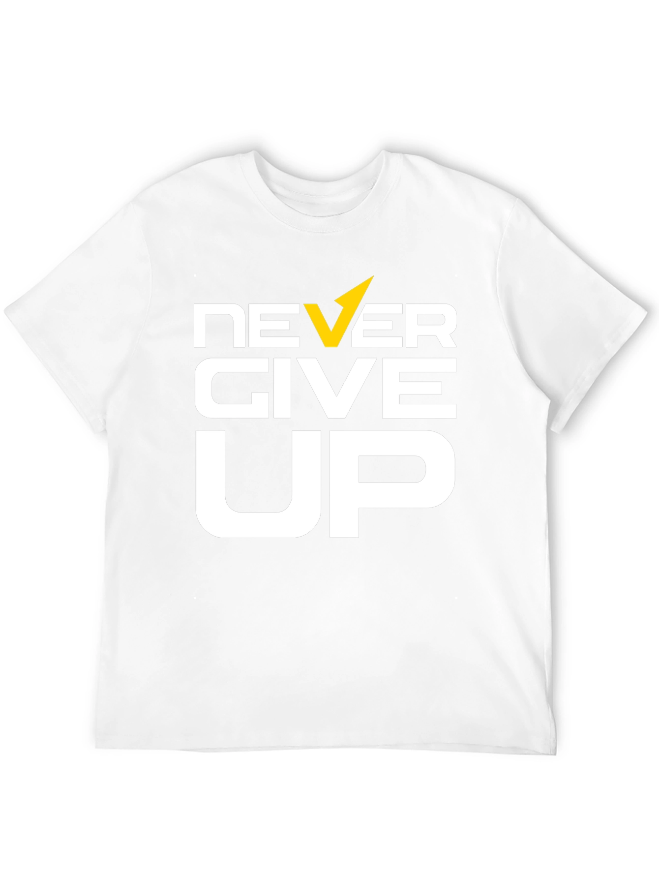 Never Give Up Graphic Tee - Motivational T-Shirt