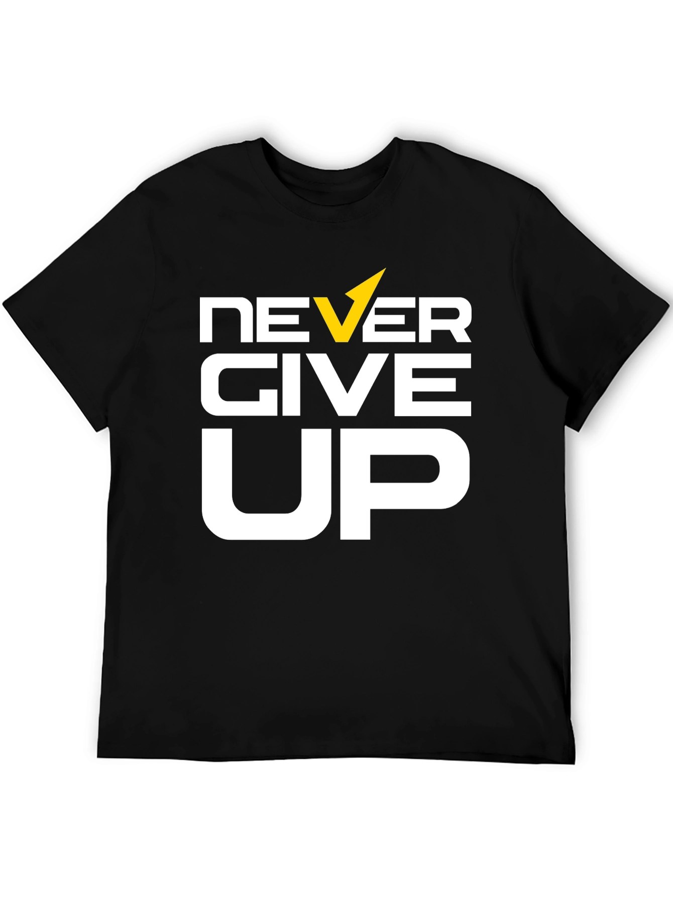 Never Give Up Graphic Tee - Motivational T-Shirt