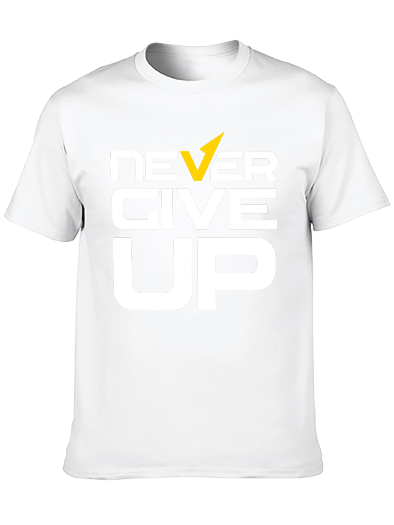 Never Give Up Graphic Tee - Motivational T-Shirt