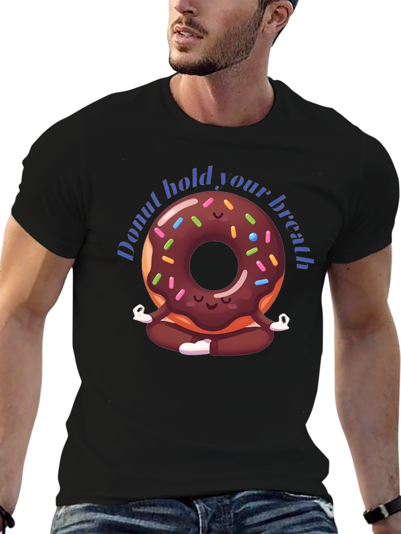 Donut Hold Your Breath Yoga T-Shirt