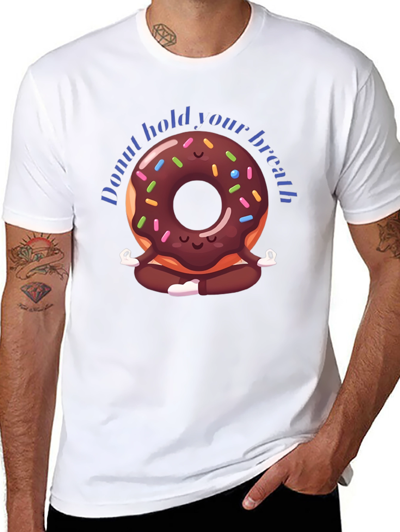 Donut Hold Your Breath Yoga T-Shirt