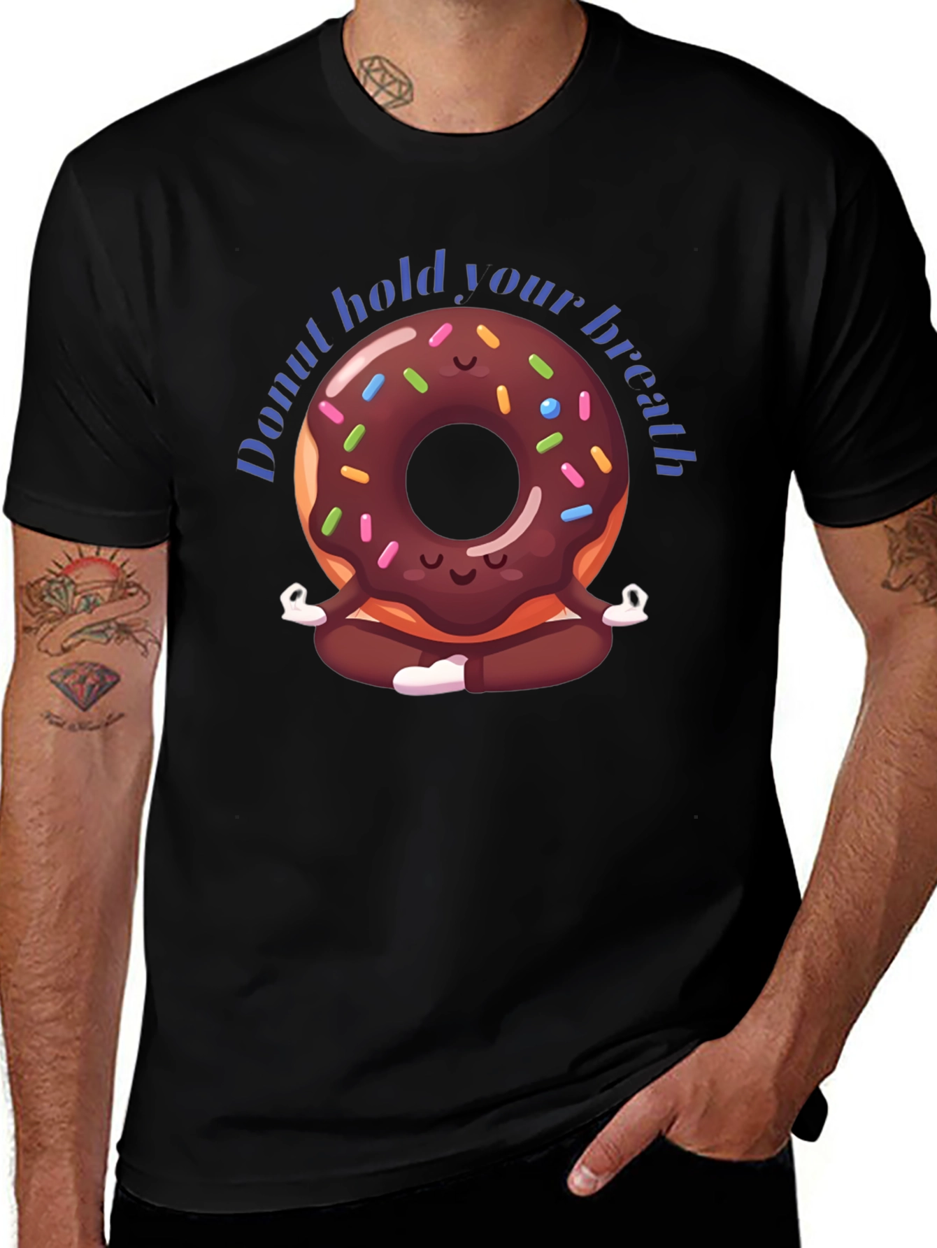 Donut Hold Your Breath Yoga T-Shirt