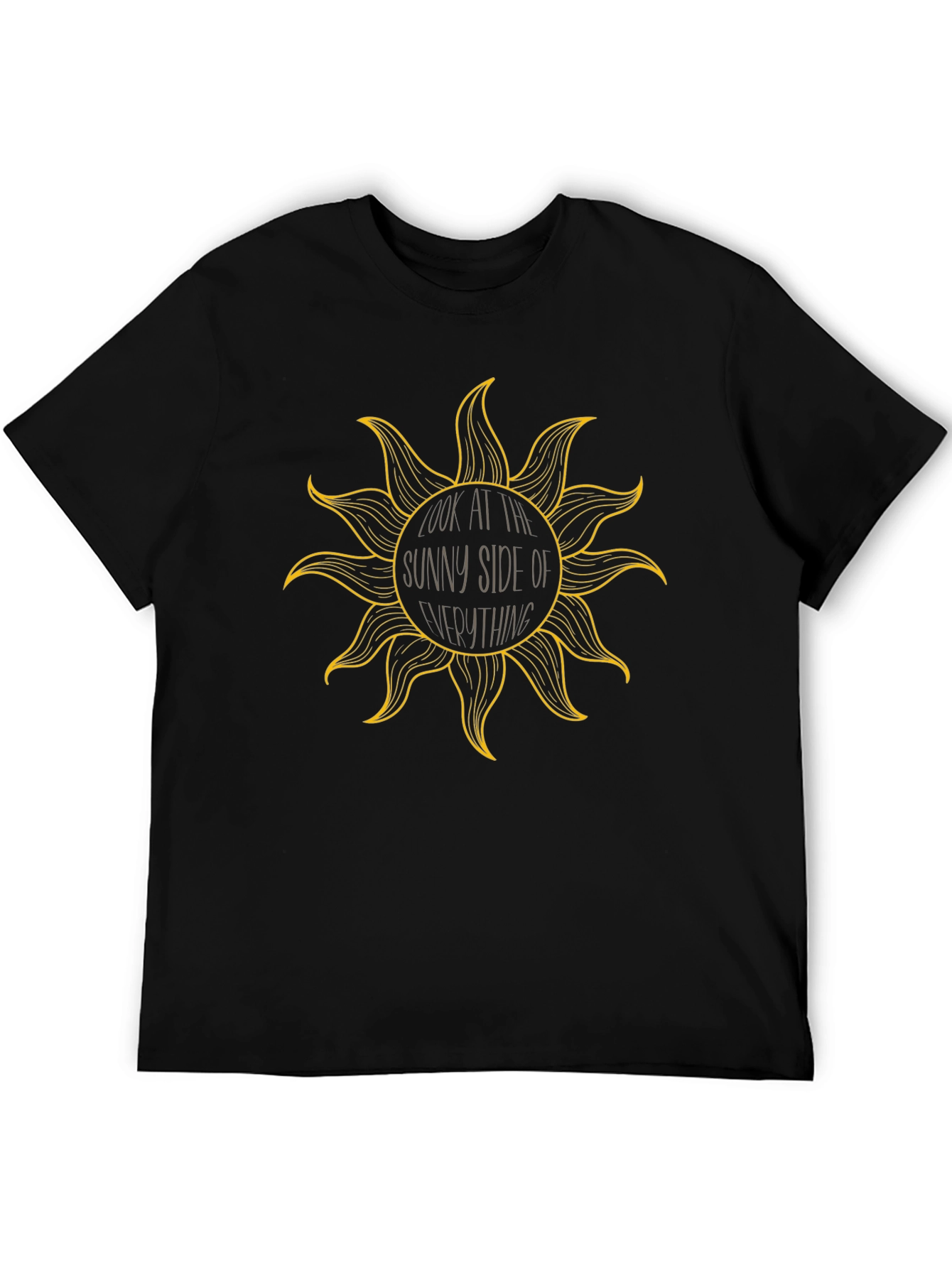 Sunny Side Black Graphic Tee