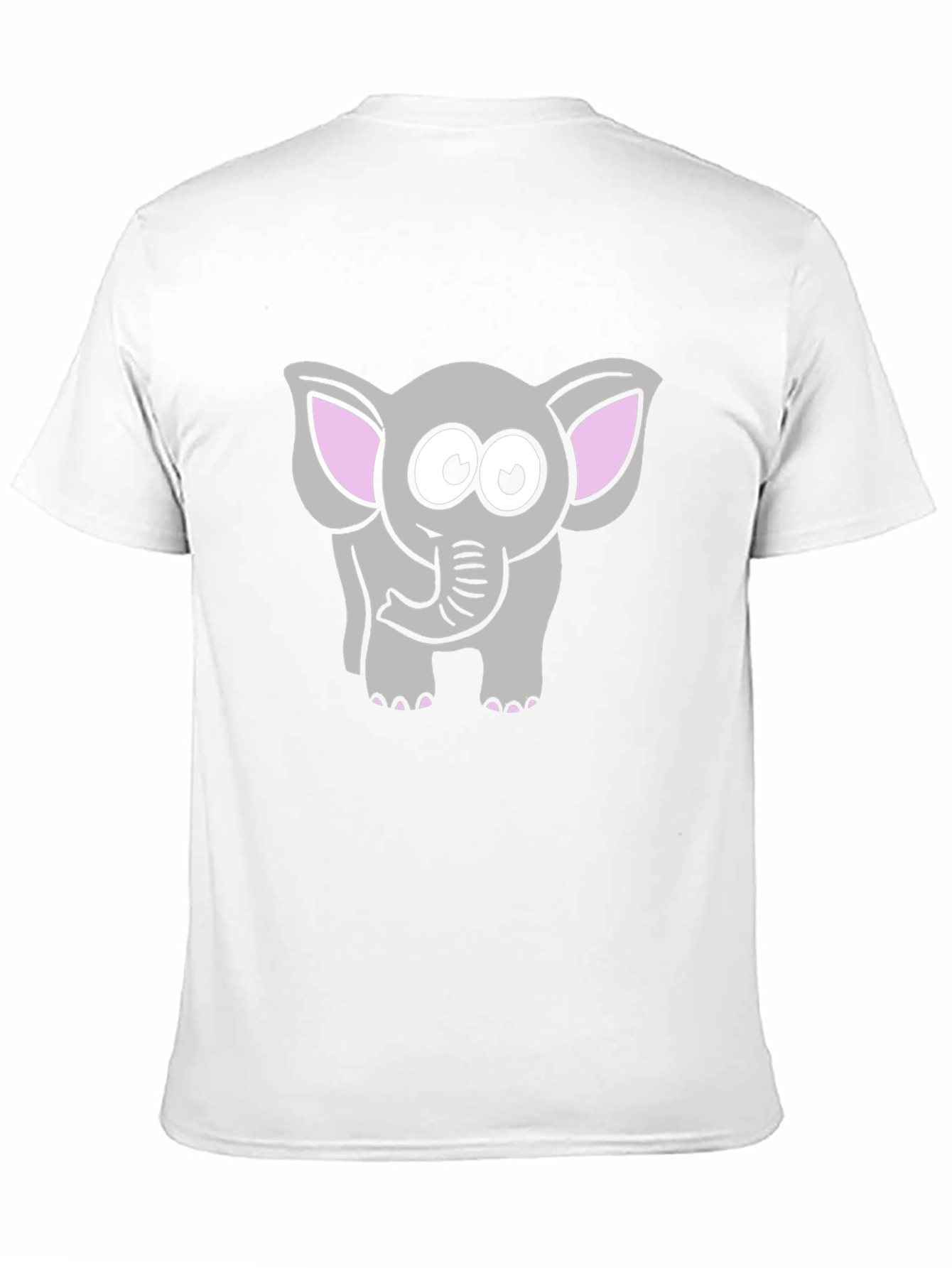 Cute Cartoon Elephant Graphic T-Shirt