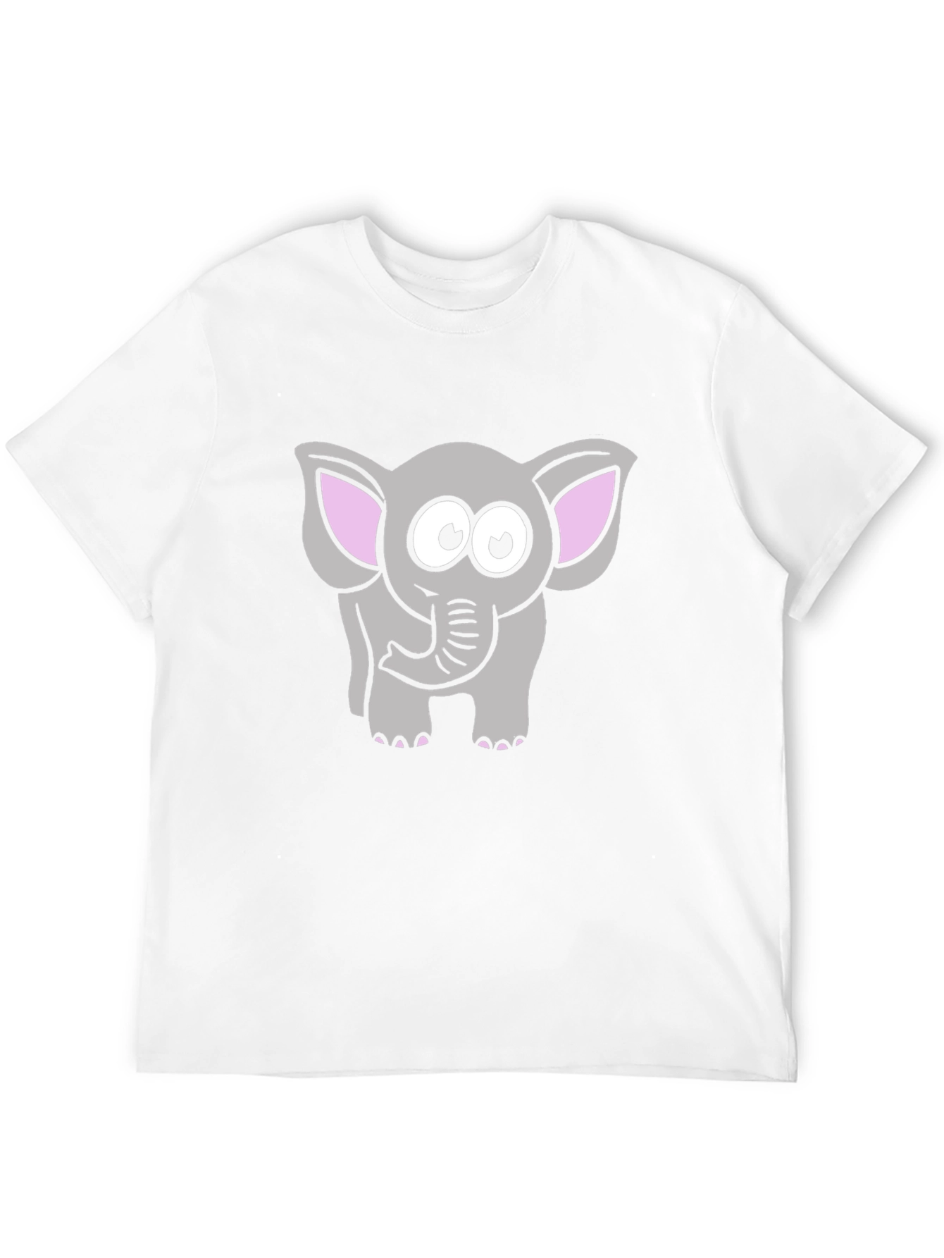 Cute Cartoon Elephant Graphic T-Shirt