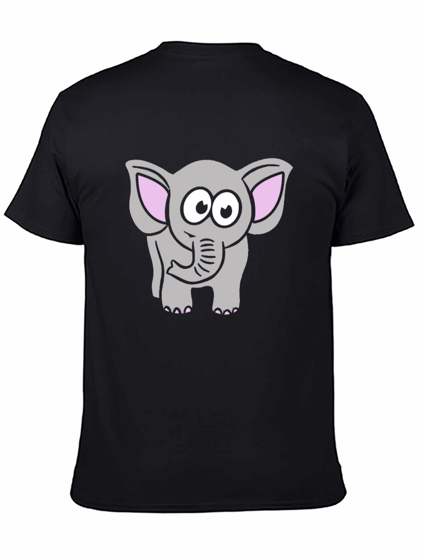 Cute Cartoon Elephant Graphic T-Shirt