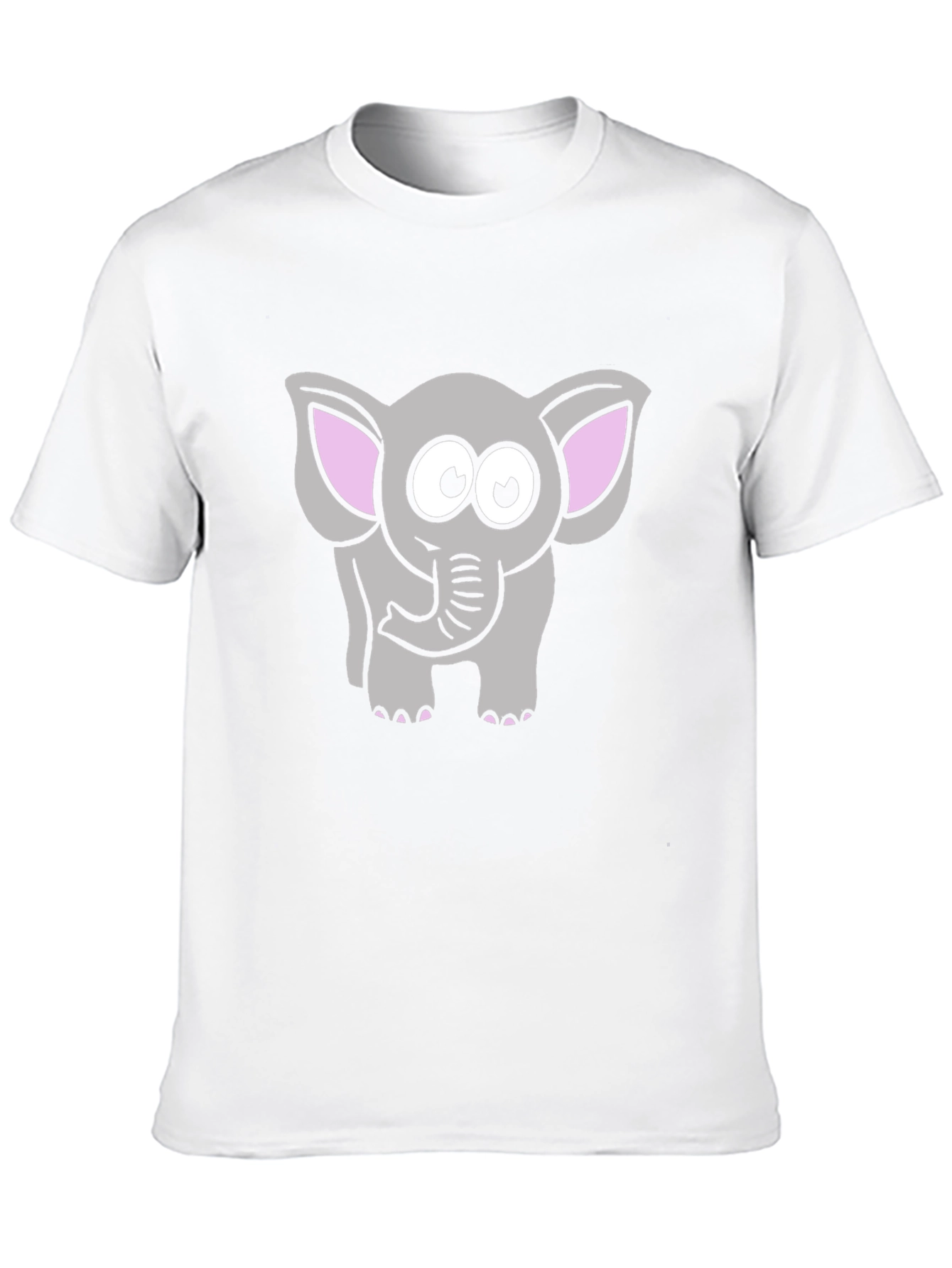 Cute Cartoon Elephant Graphic T-Shirt
