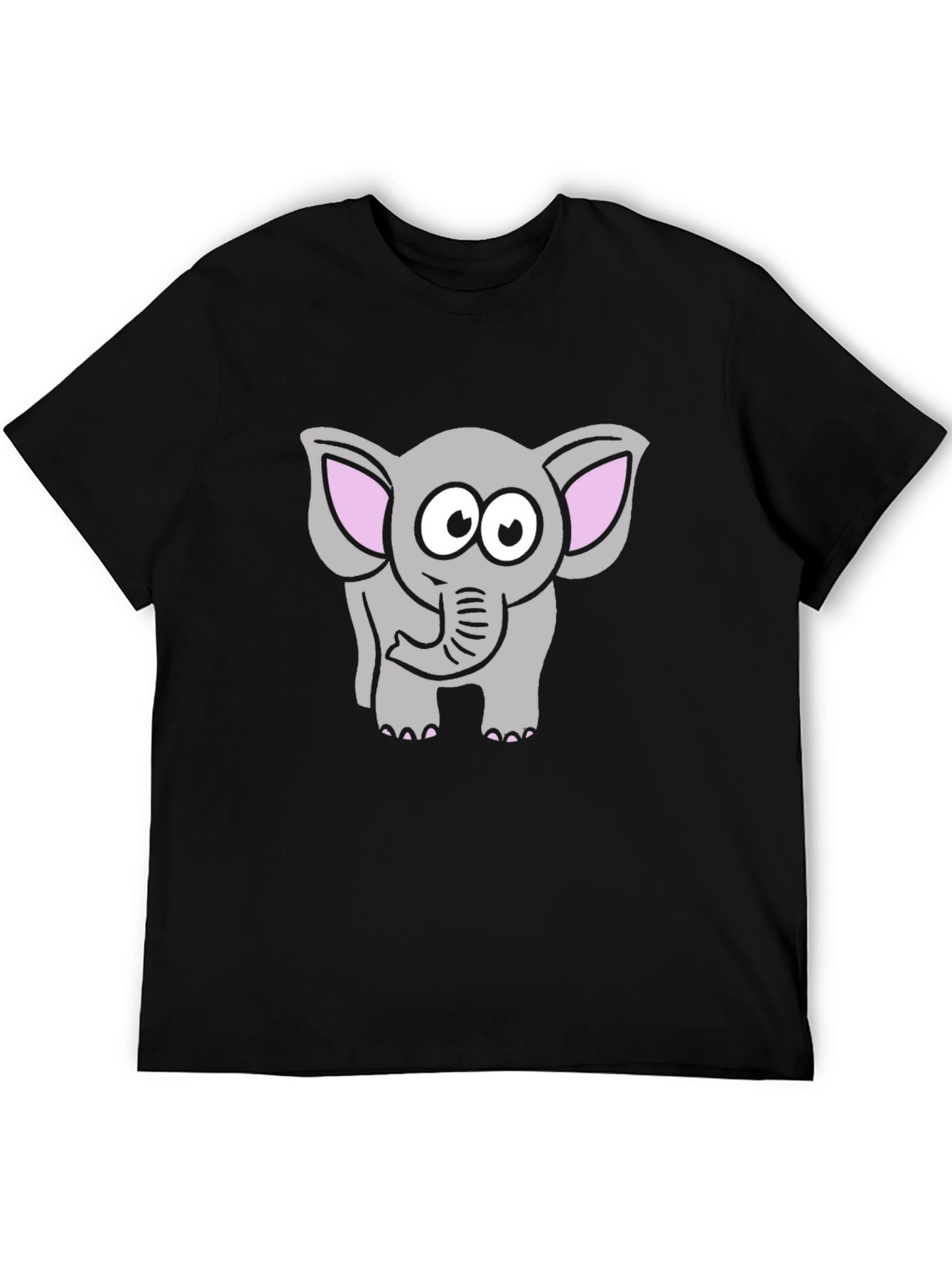 Cute Cartoon Elephant Graphic T-Shirt