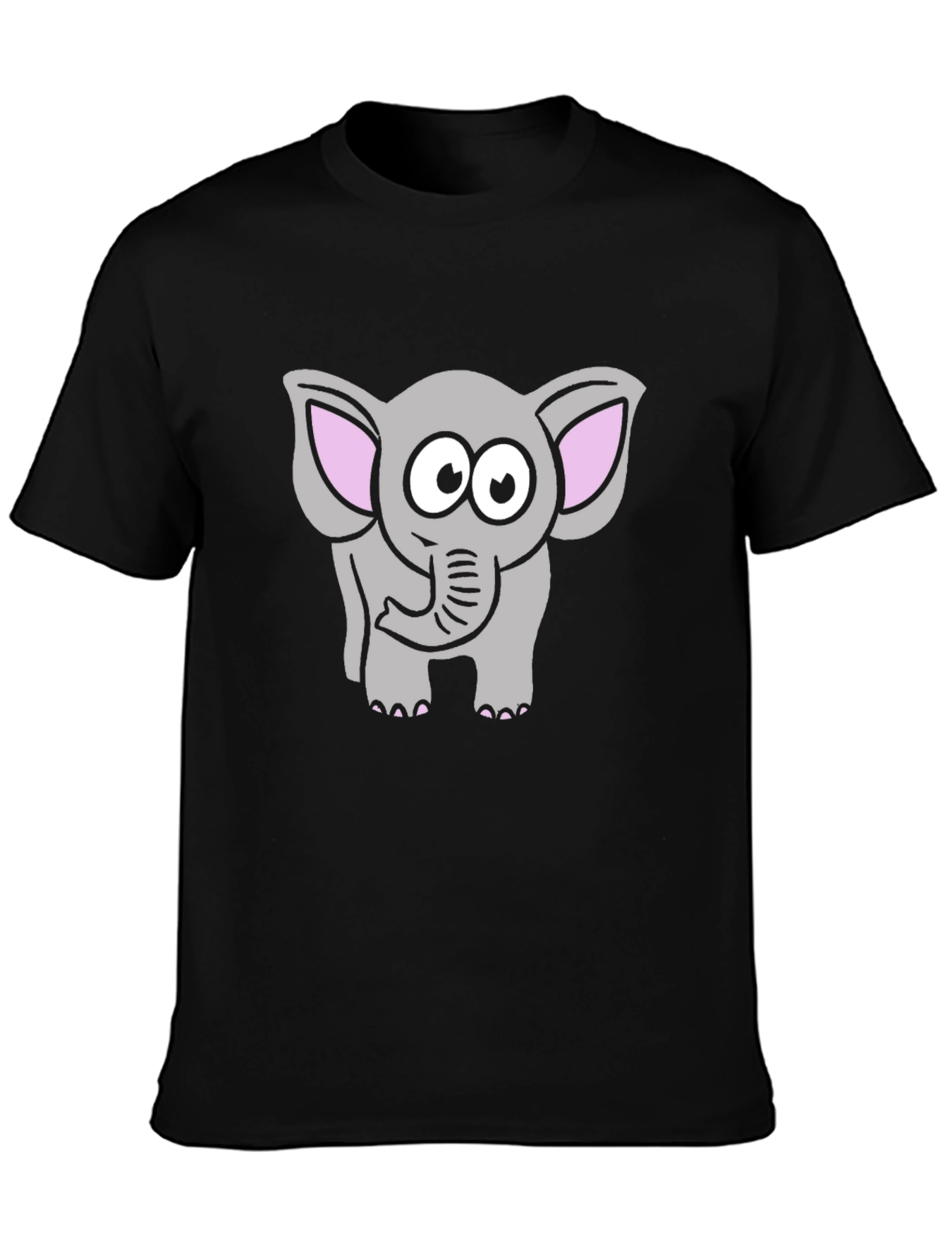 Cute Cartoon Elephant Graphic T-Shirt