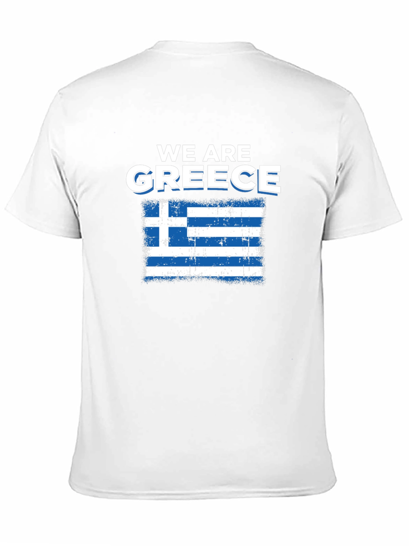 We Are Greece T-Shirt - Distressed Greek Flag