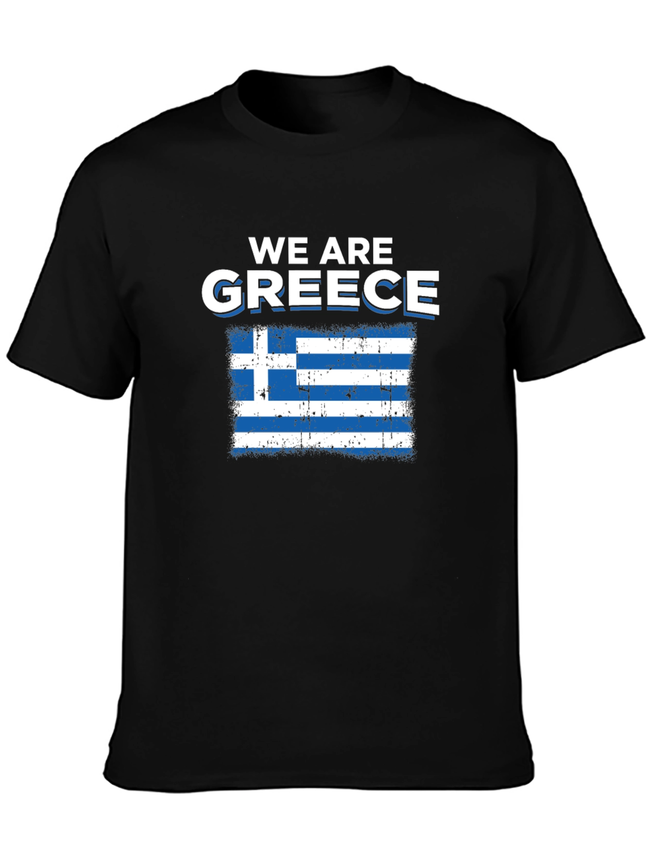 We Are Greece T-Shirt - Distressed Greek Flag